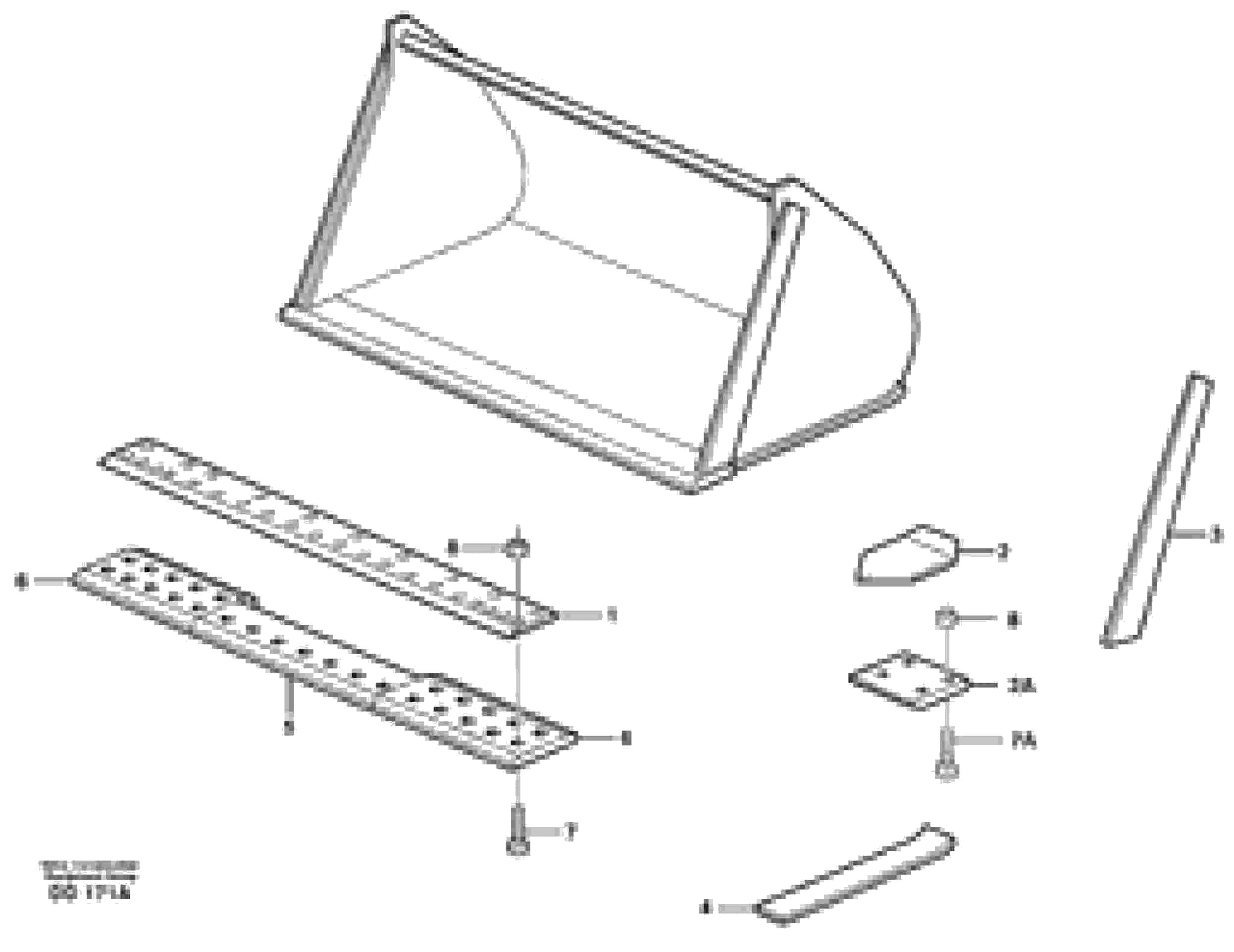 Схема запчастей Volvo L120D - 79894 Light materials bucket ATTACHMENTS ATTACHMENTS WHEEL LOADERS GEN. D - E