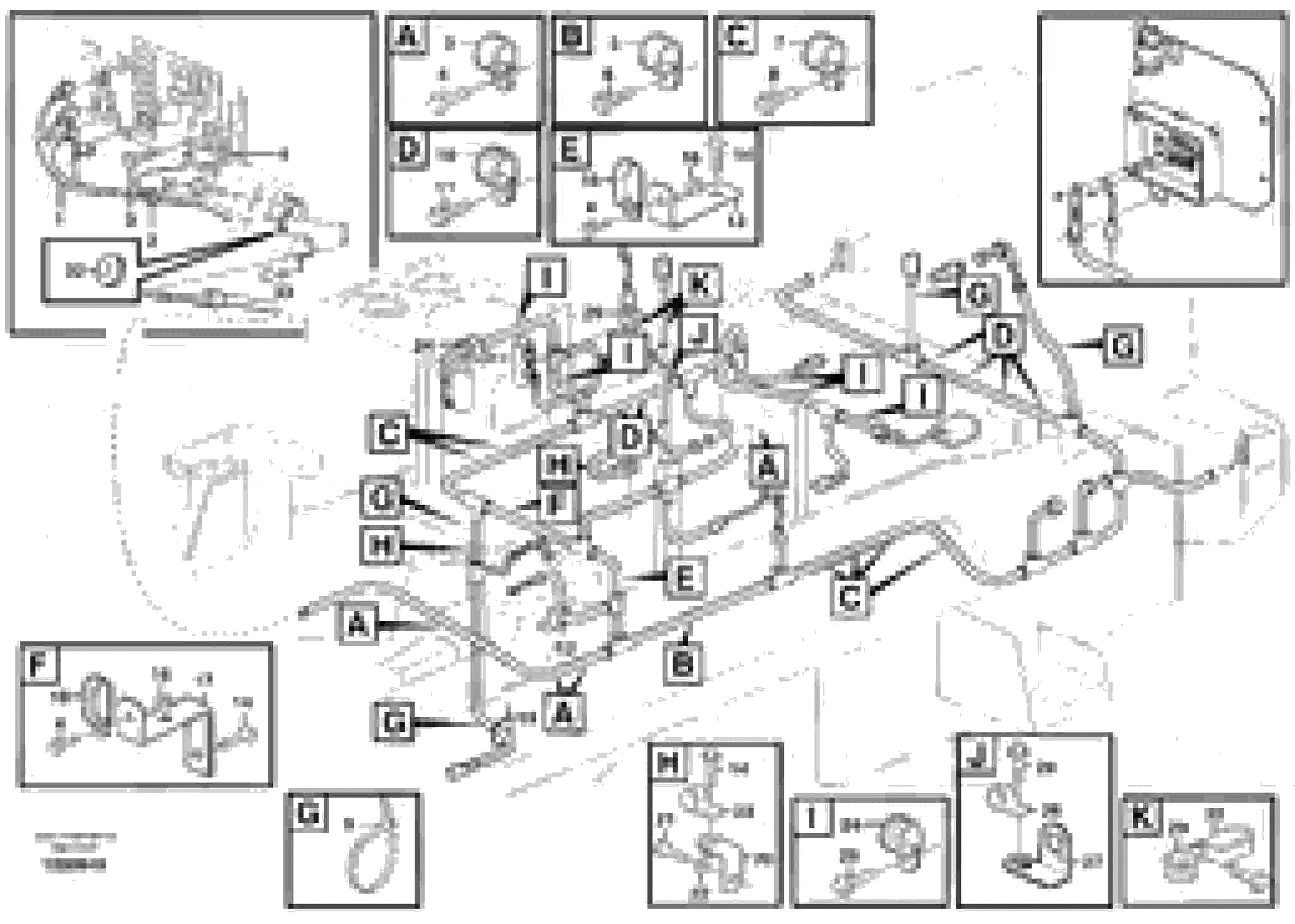 Схема запчастей Volvo L330E - 46419 Rear cable harness with assembly parts L330E