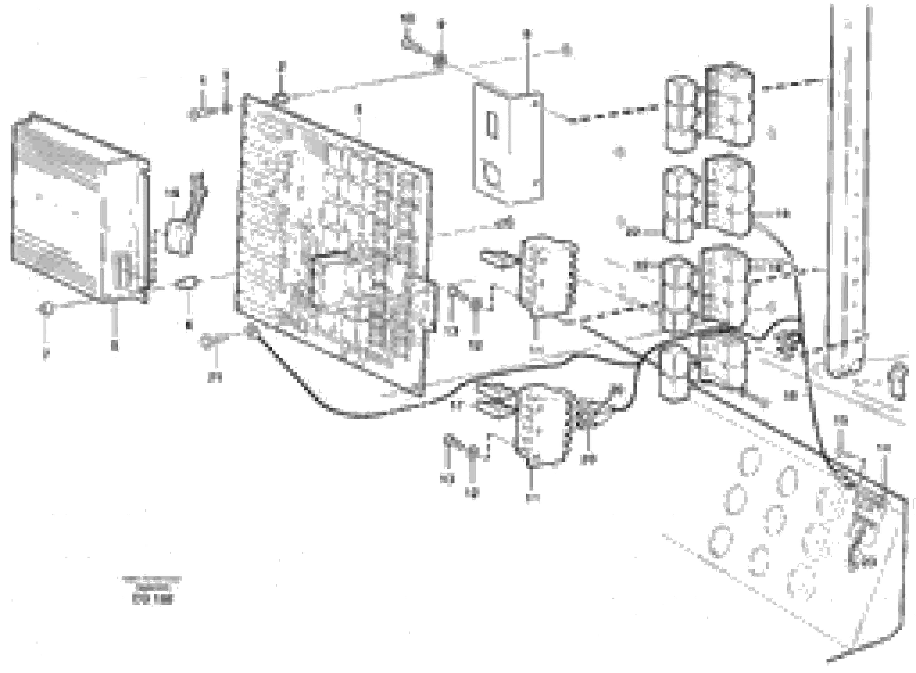 Схема запчастей Volvo L330E - 61461 Electrical distribution box L330E