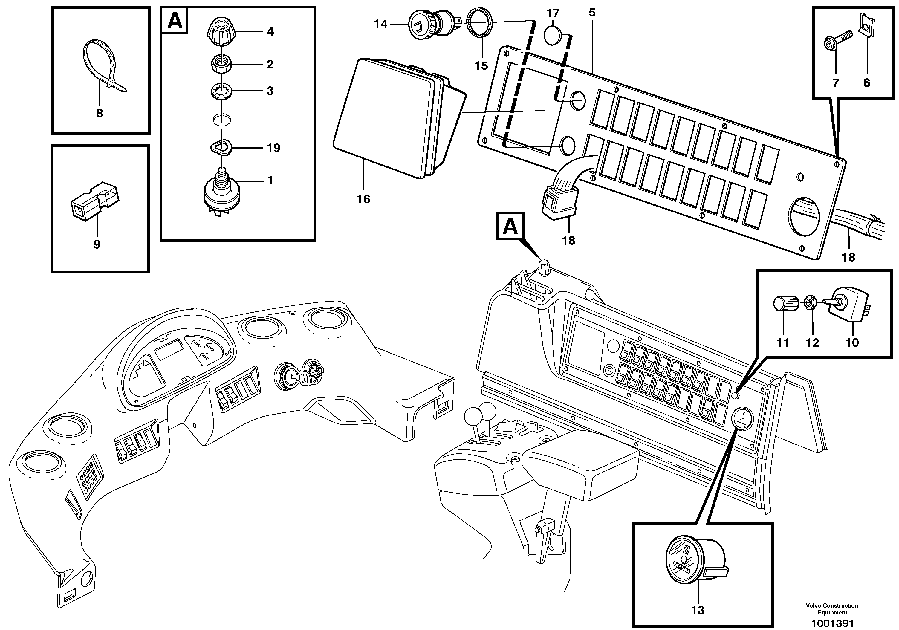 Схема запчастей Volvo L330E - 37089 Side panel L330E