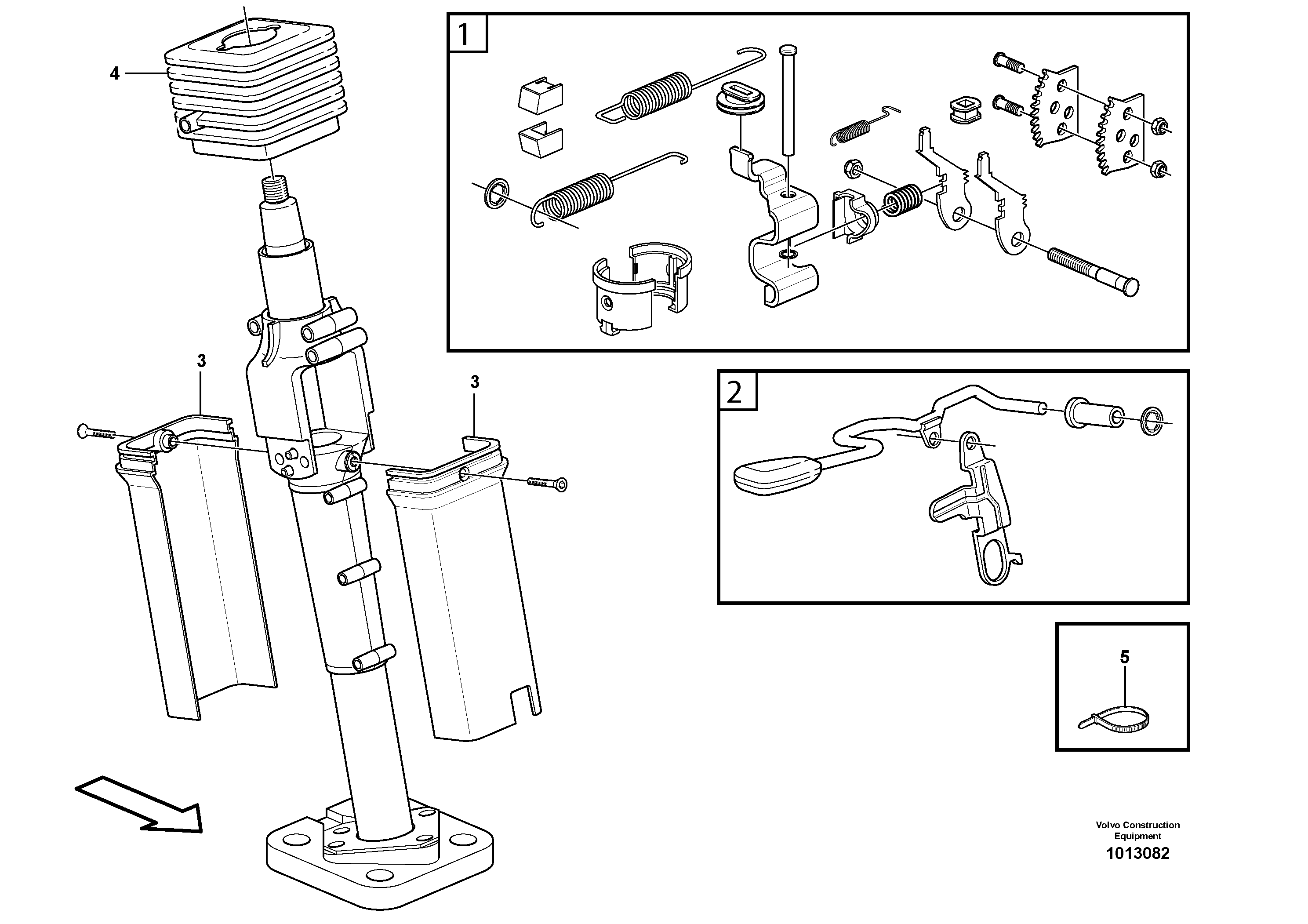 Схема запчастей Volvo L330E - 42718 Adjustable steering wheel L330E