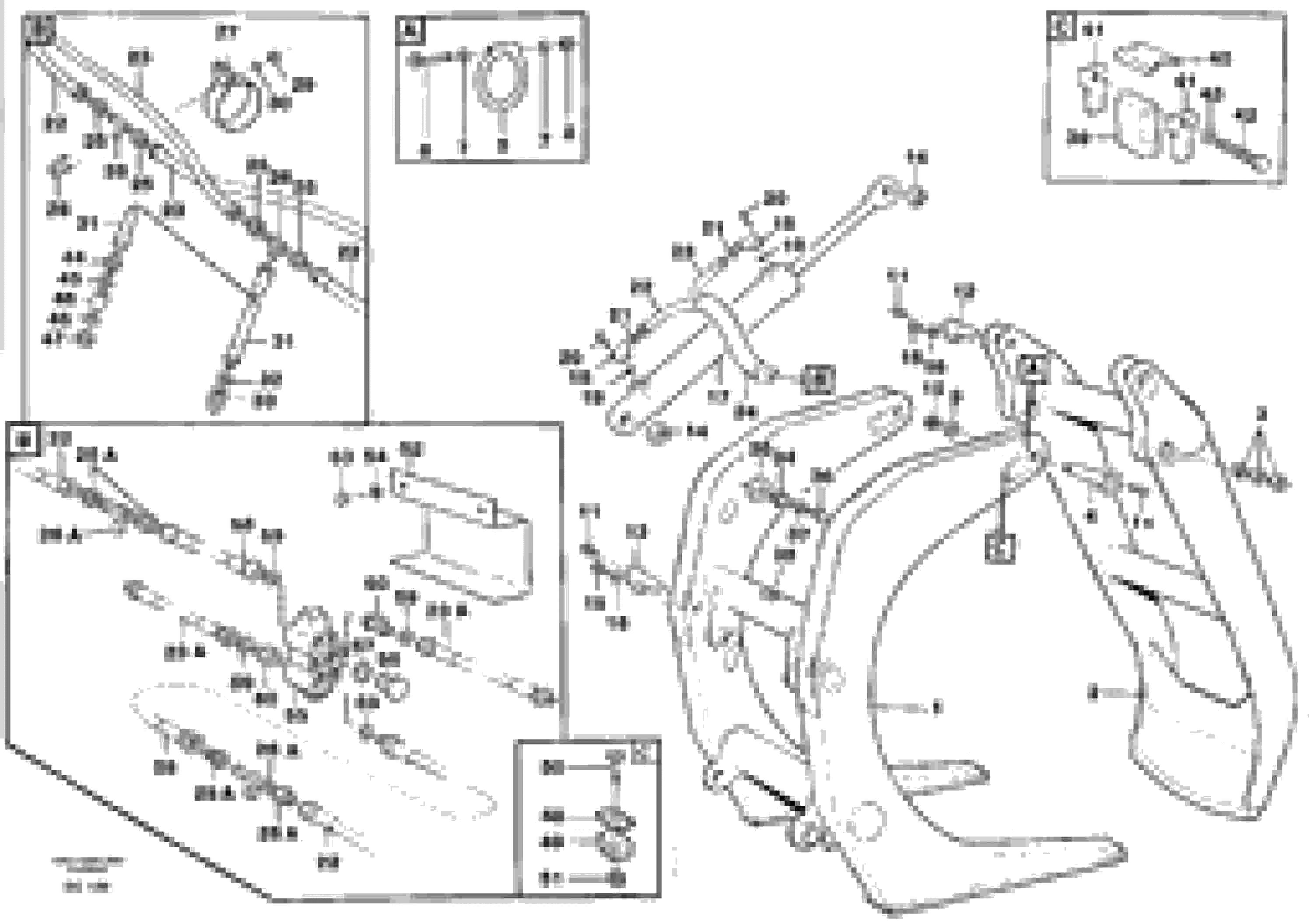 Схема запчастей Volvo L330E - 89649 Allround- / tree-length grapple ATTACHMENTS ATTACHMENTS WHEEL LOADERS GEN. D - E