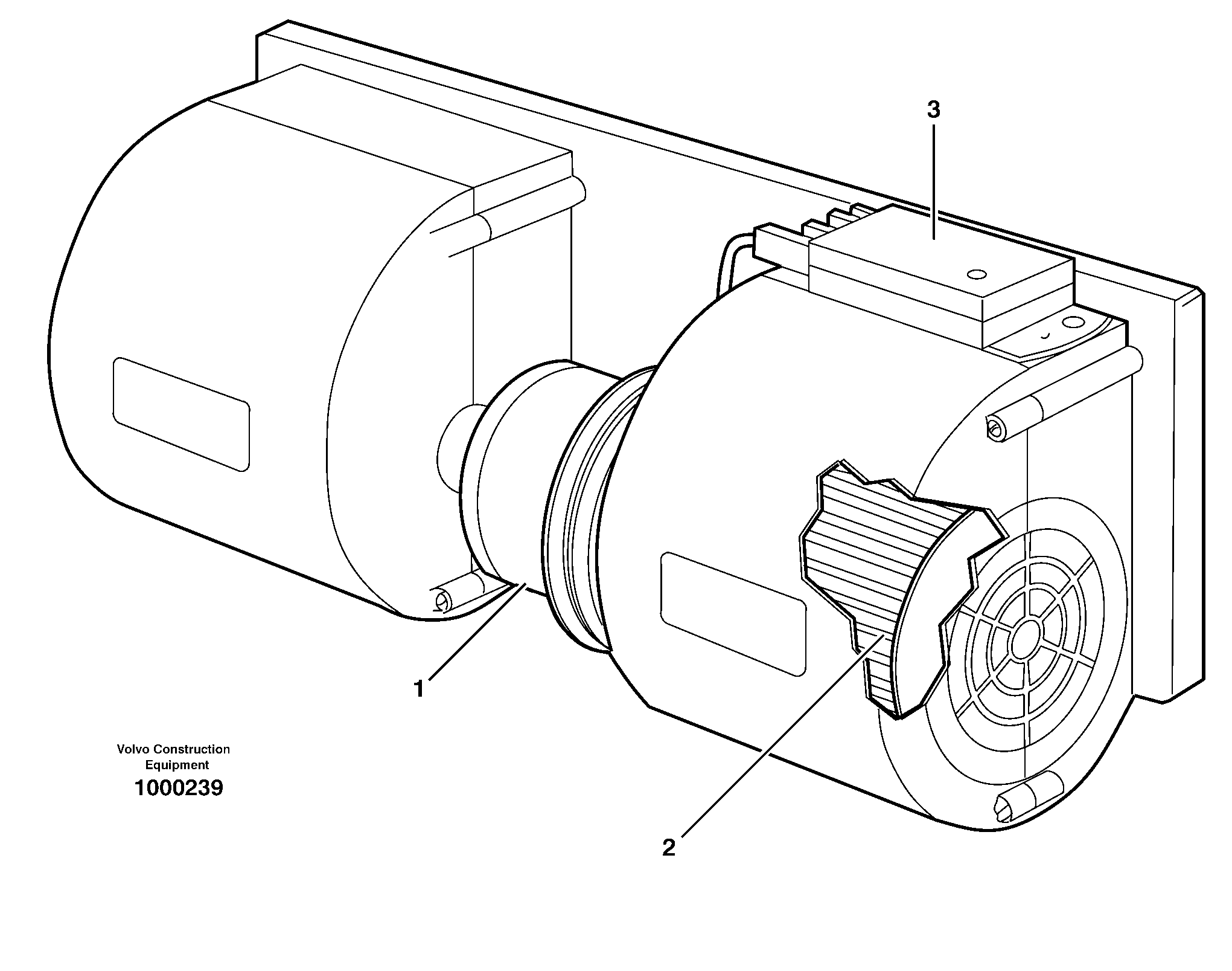 Схема запчастей Volvo L330E - 35354 Fan L330E