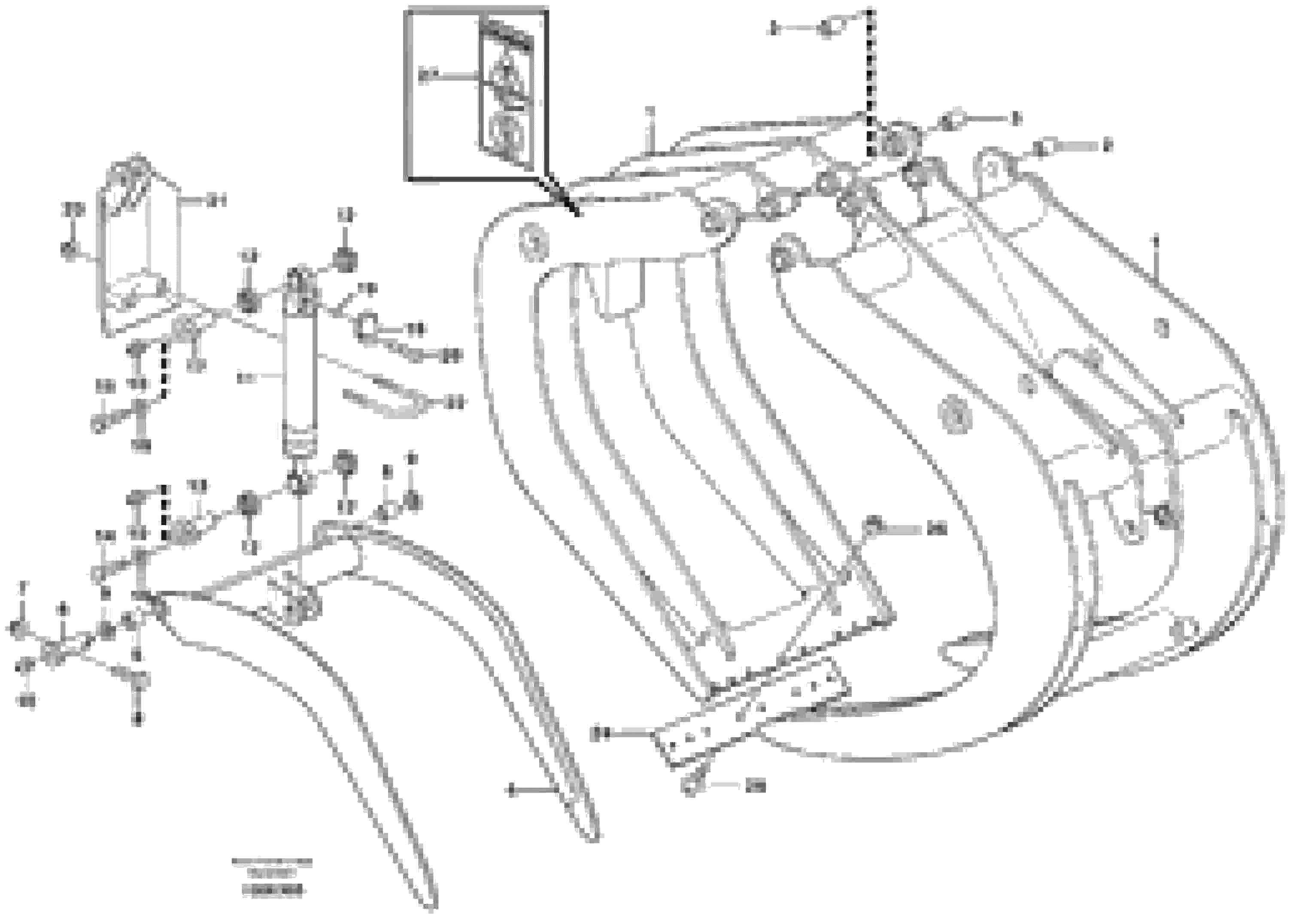 Схема запчастей Volvo L330E - 81090 Grab fork with clamp.arm ATTACHMENTS ATTACHMENTS WHEEL LOADERS GEN. D - E