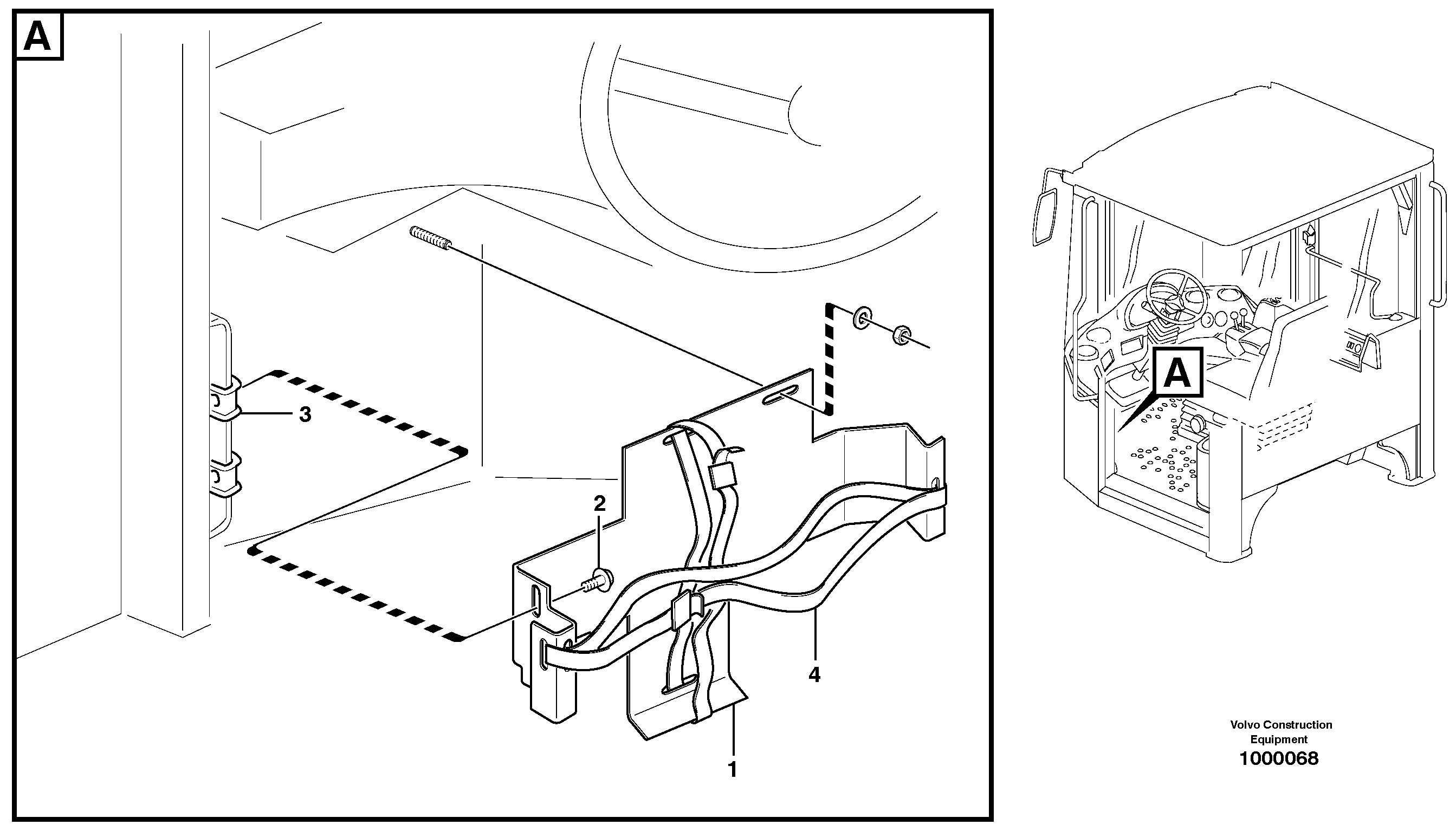 Схема запчастей Volvo L330E - 32604 Lunch box holder L330E