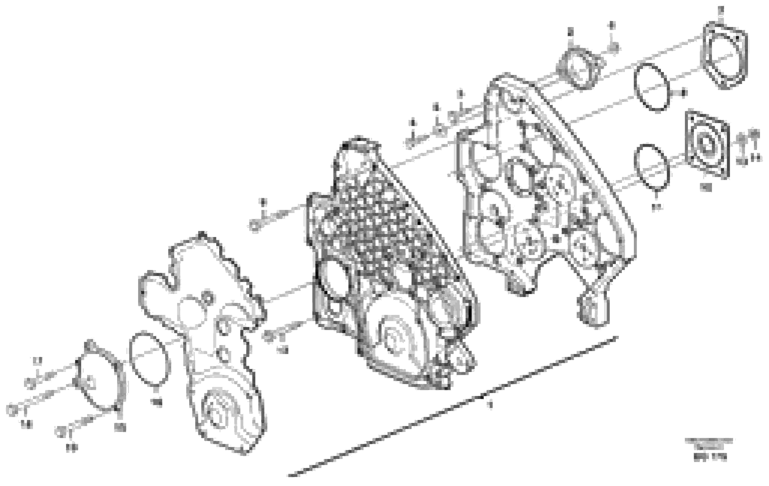 Схема запчастей Volvo L330E - 49895 Timing gear casing and covers L330E