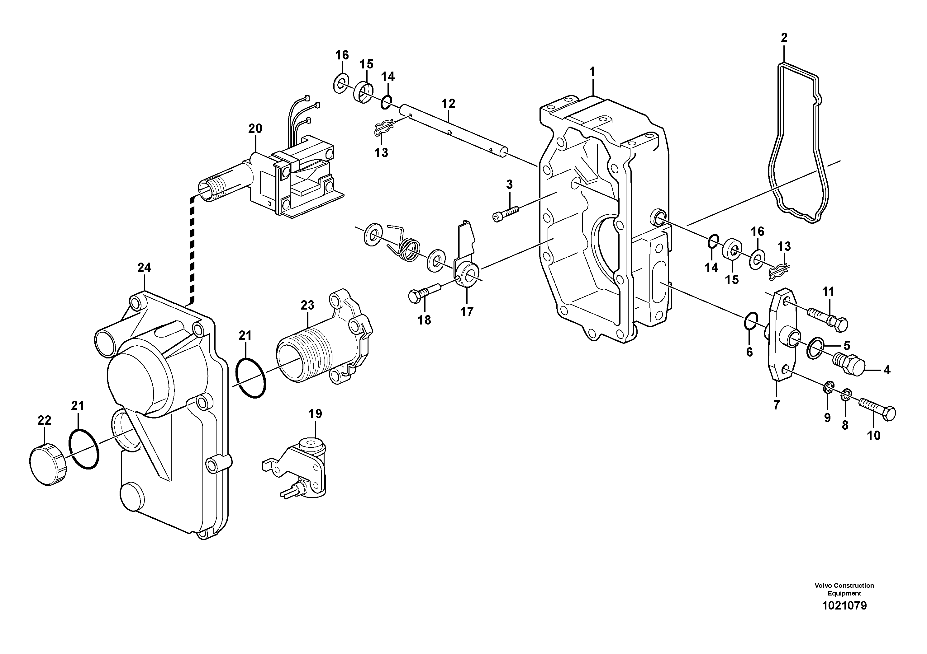 Схема запчастей Volvo L330E - 20862 Centrifugal governor L330E