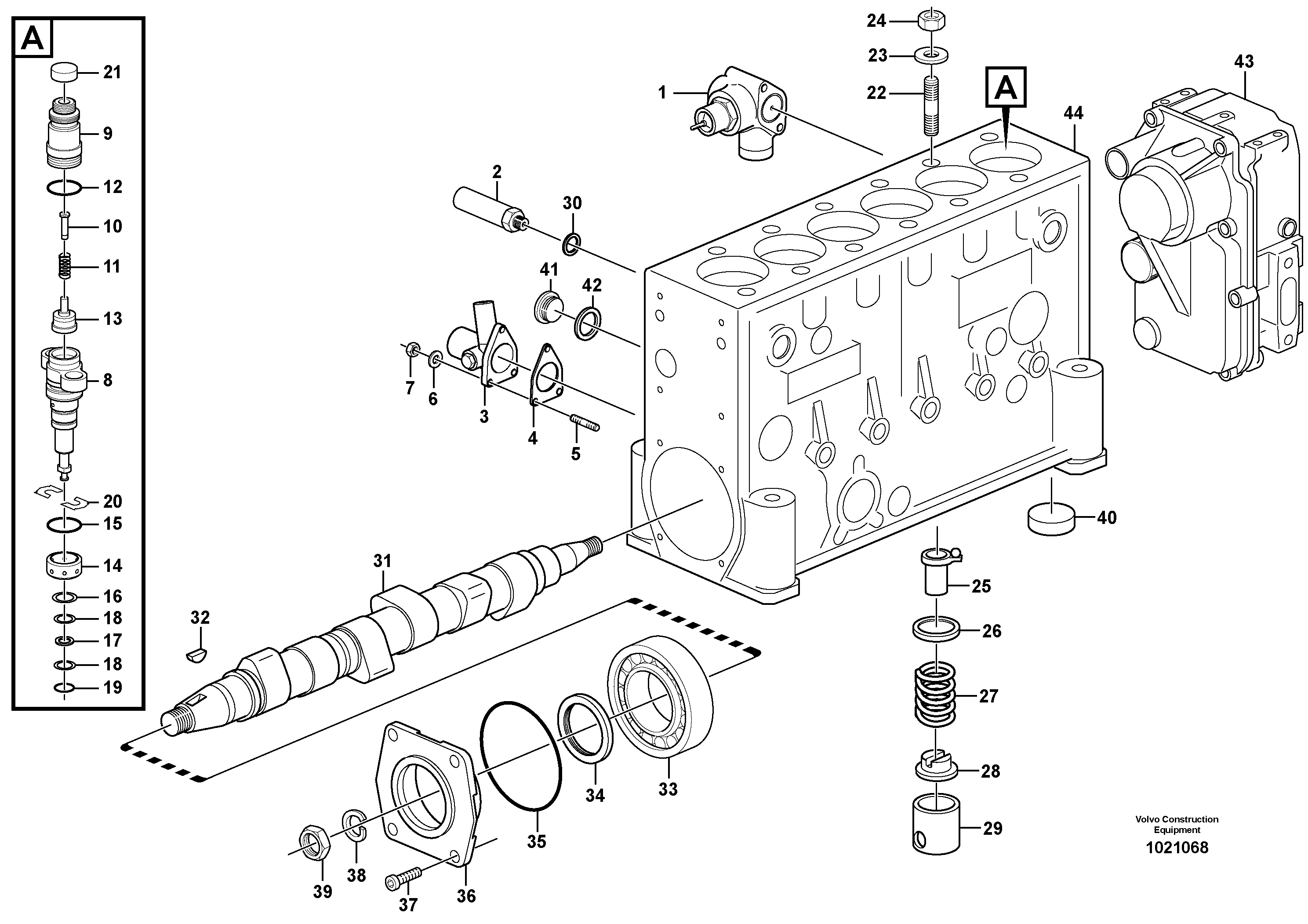 Схема запчастей Volvo L330E - 88704 Насос L330E