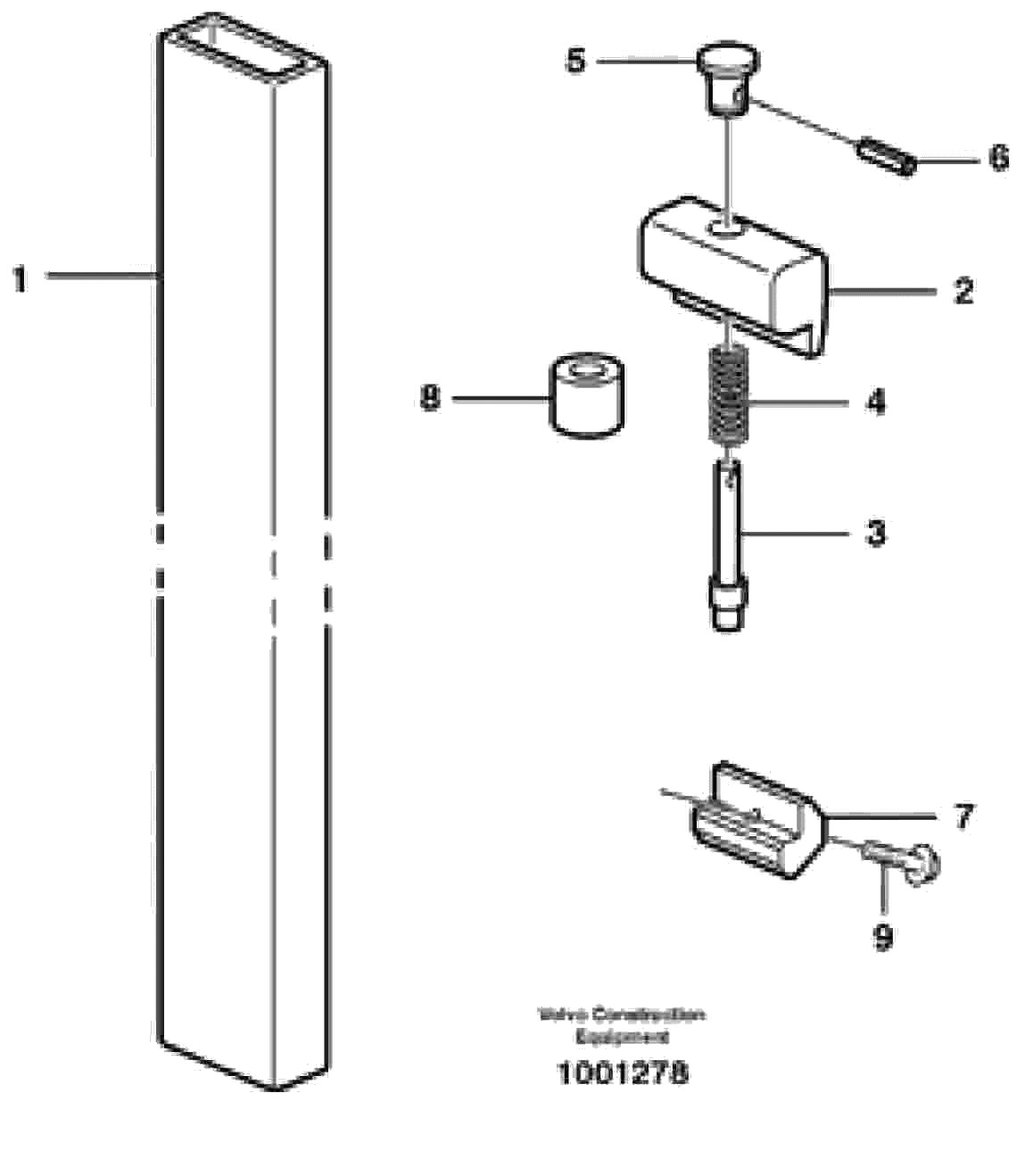 Схема запчастей Volvo L330E - 5110 Loading support ATTACHMENTS ATTACHMENTS WHEEL LOADERS GEN. D - E