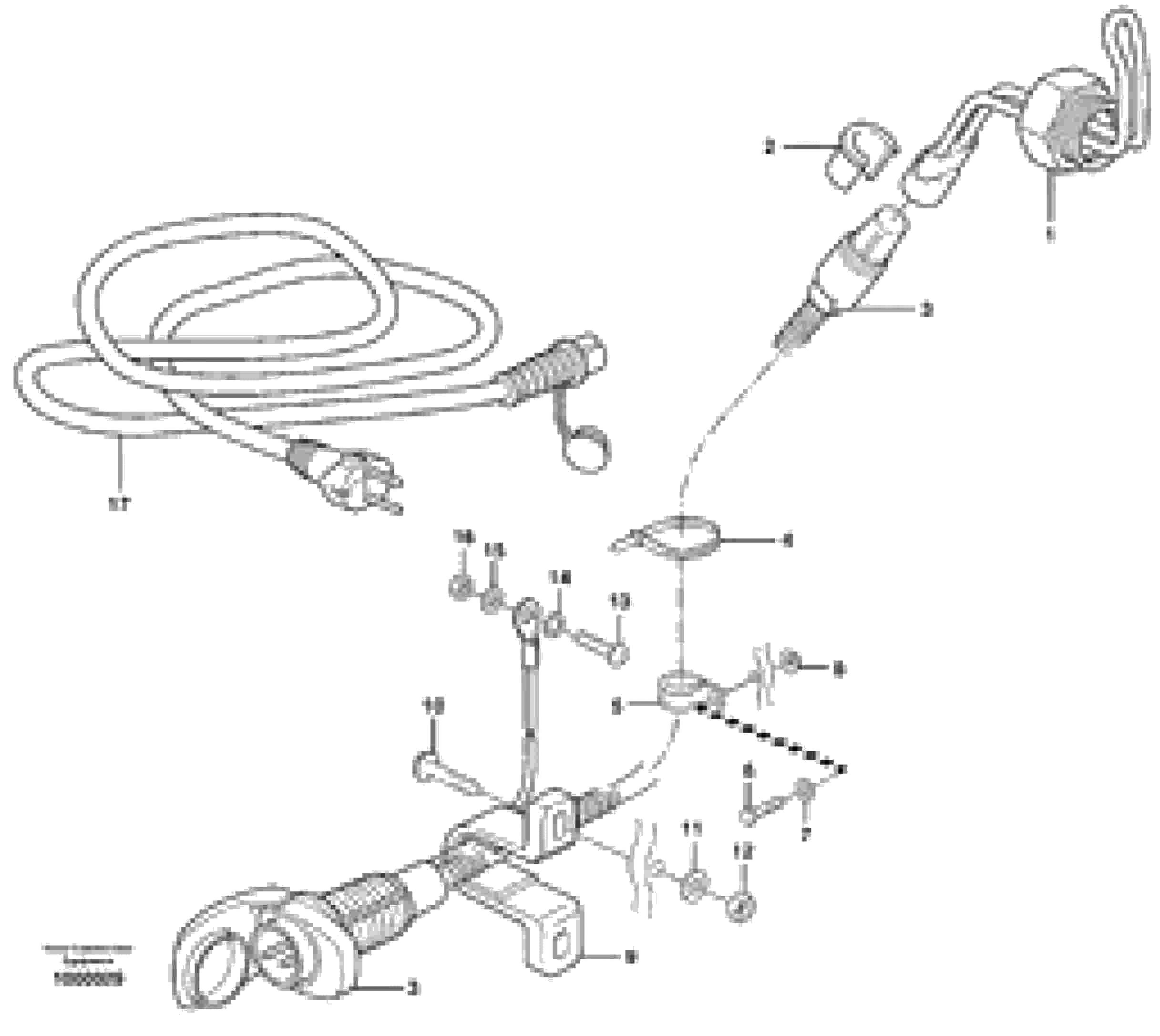 Схема запчастей Volvo L330E - 46413 Engine heater L330E