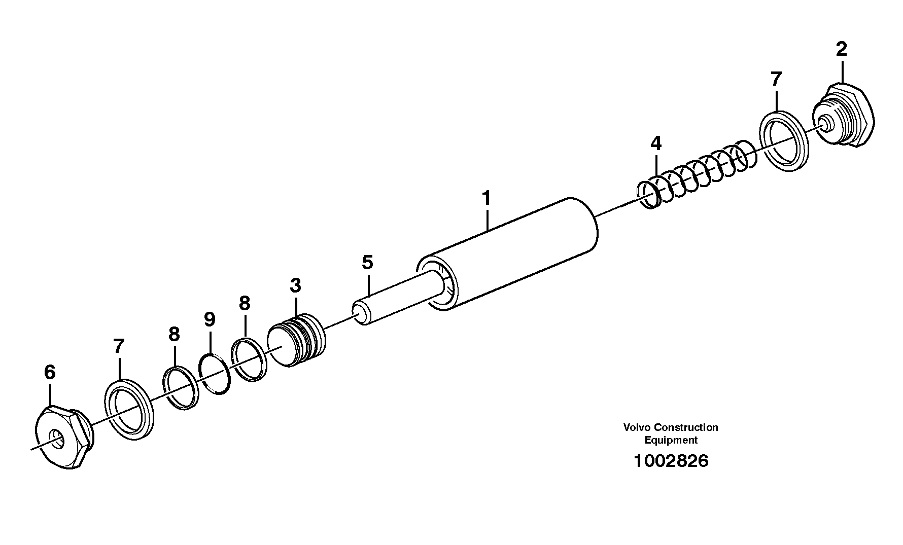 Схема запчастей Volvo L150E - 6702 Гидроаккумулятор L150E S/N 10002 - 11594