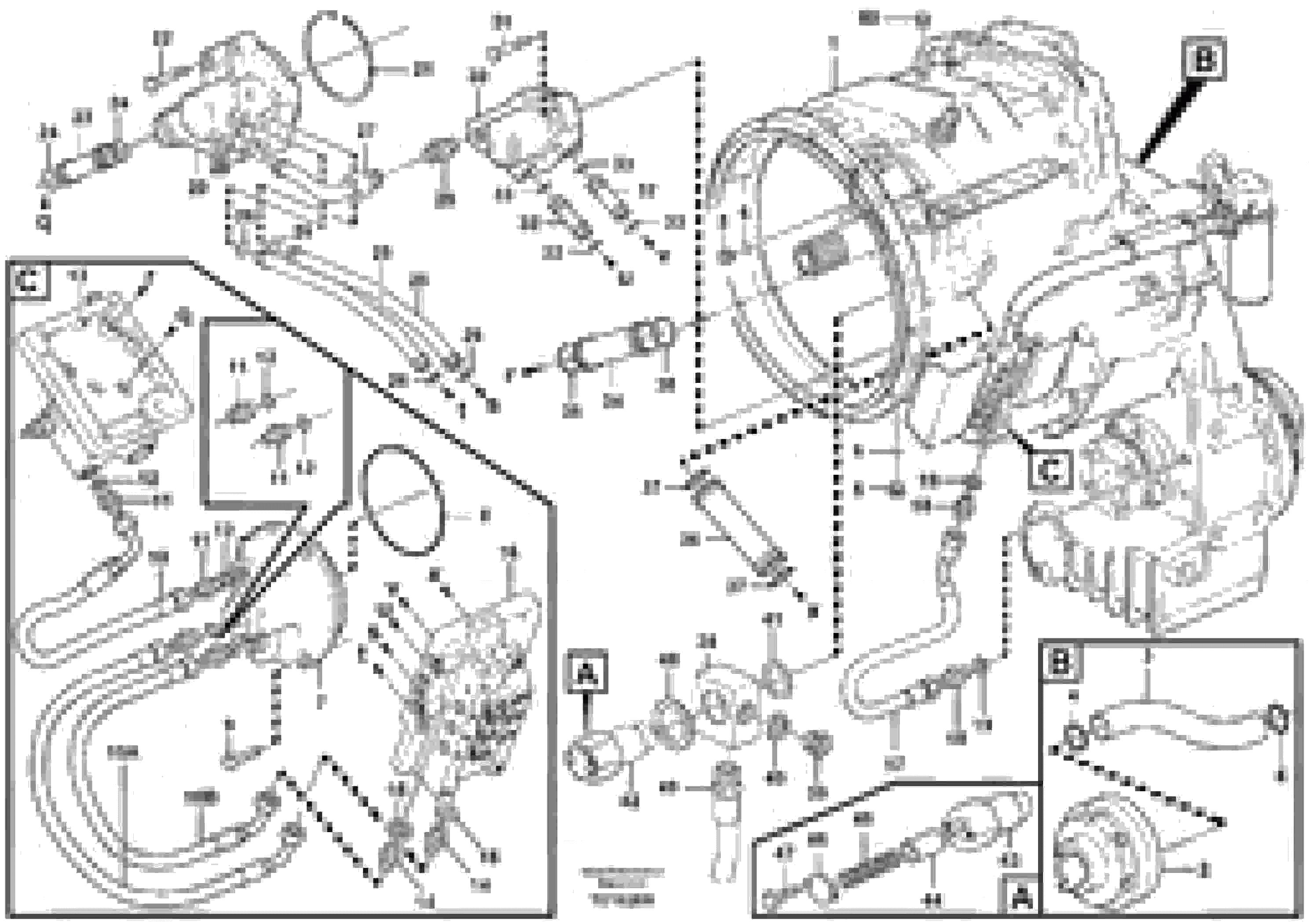 Схема запчастей Volvo L150E - 61194 Oil distributor and tube L150E S/N 6005 - 7549 S/N 63001 - 63085