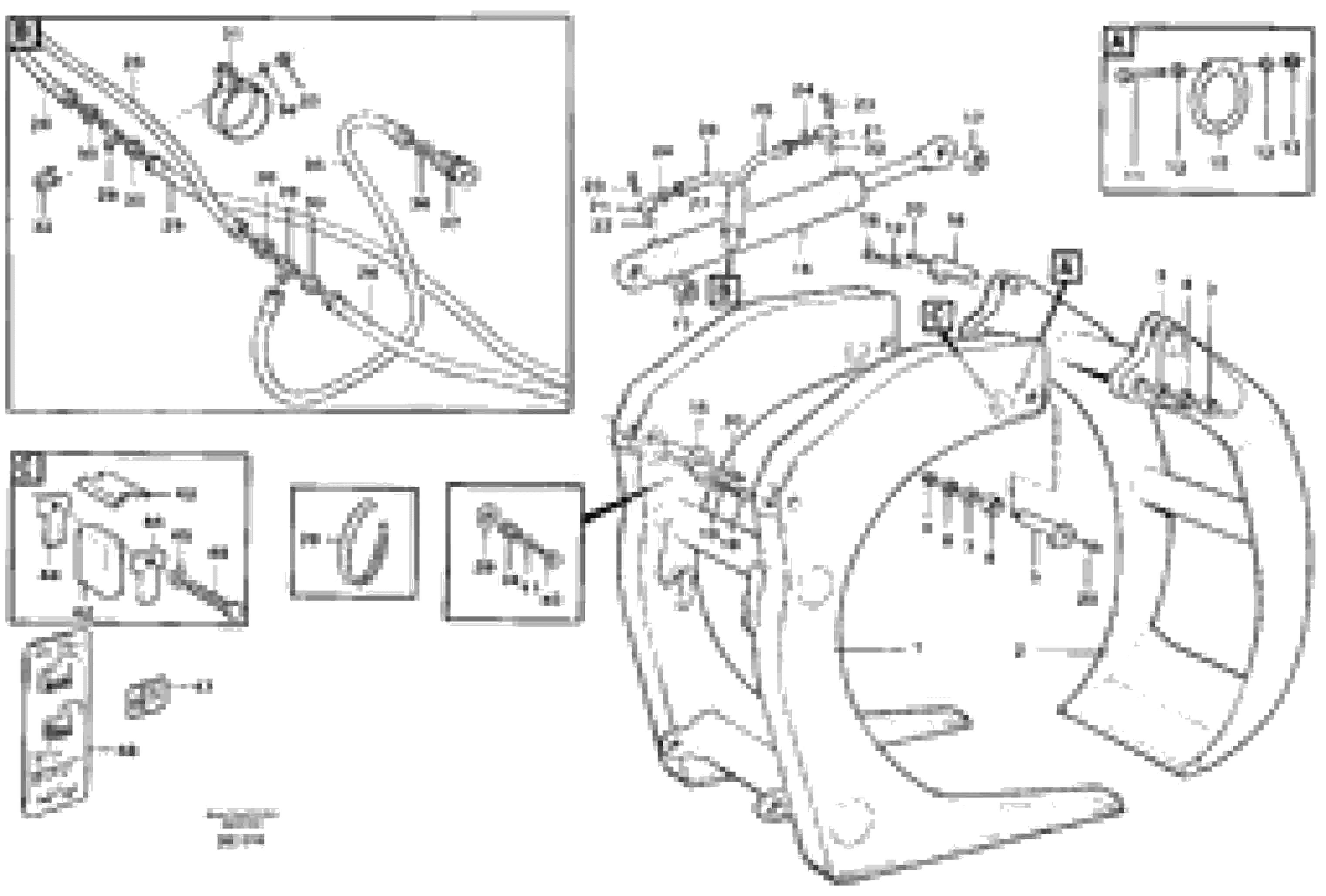 Схема запчастей Volvo L150E - 32282 Unloading grapple ATTACHMENTS ATTACHMENTS WHEEL LOADERS GEN. D - E