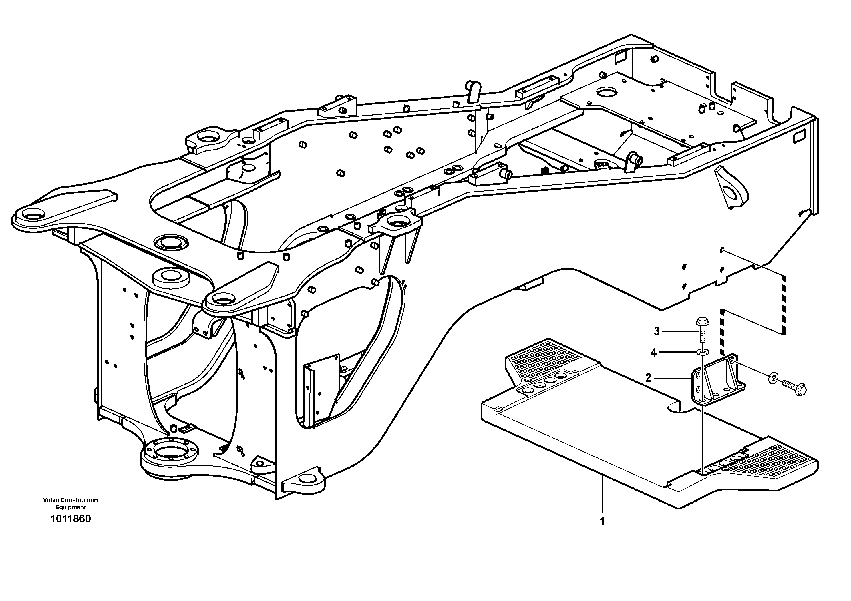 Схема запчастей Volvo L150E - 5026 Противовес L150E S/N 8001 -