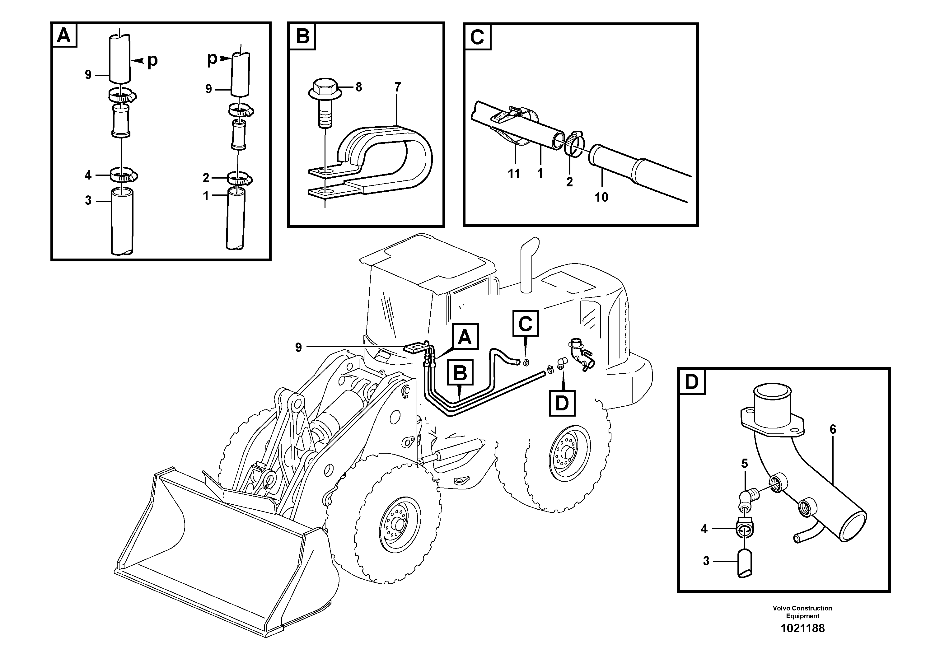 Схема запчастей Volvo L150E - 77883 Система отопления (обогрева) L150E S/N 10002 - 11594