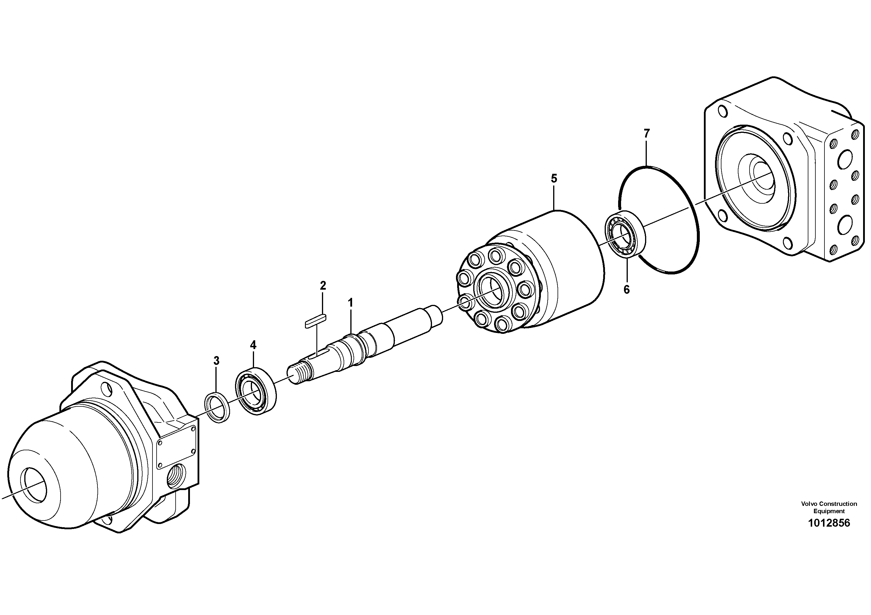 Схема запчастей Volvo L150E - 3562 Hydraulic motor L150E S/N 10002 - 11594