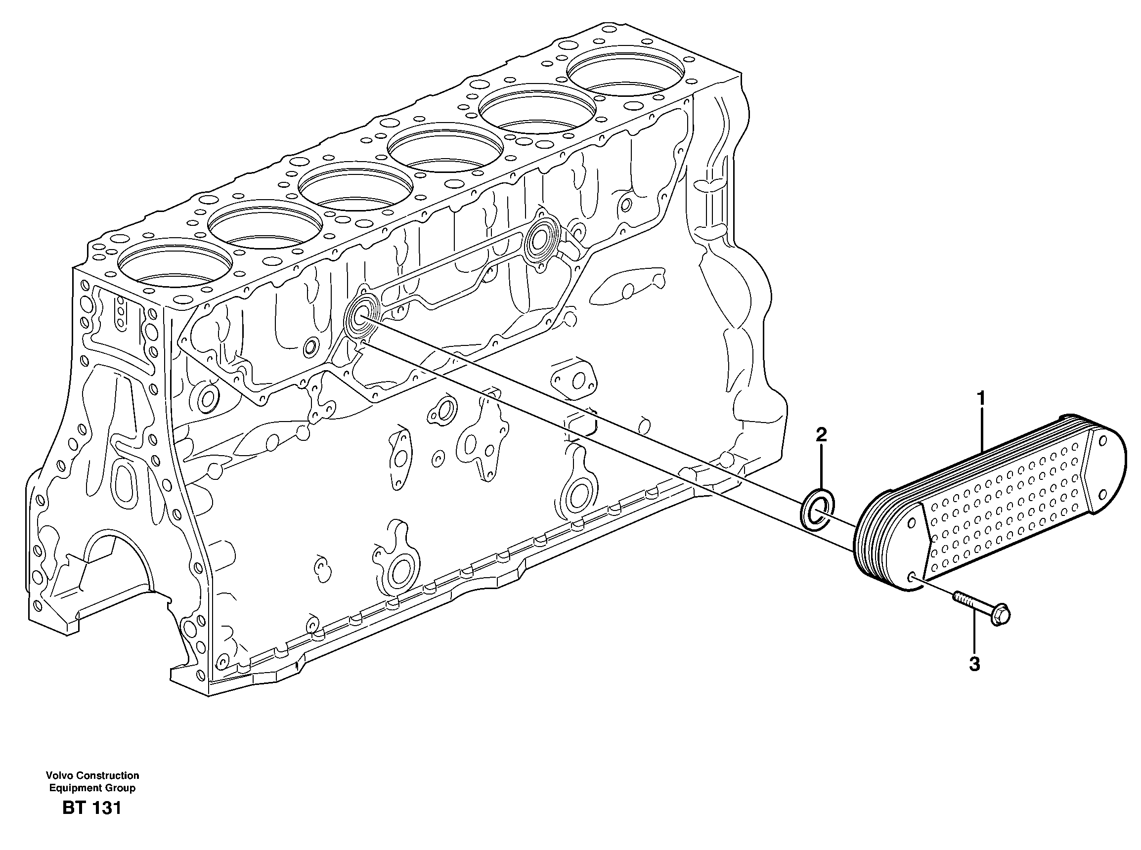 Схема запчастей Volvo L150E - 4046 Масляный радиатор L150E S/N 8001 -