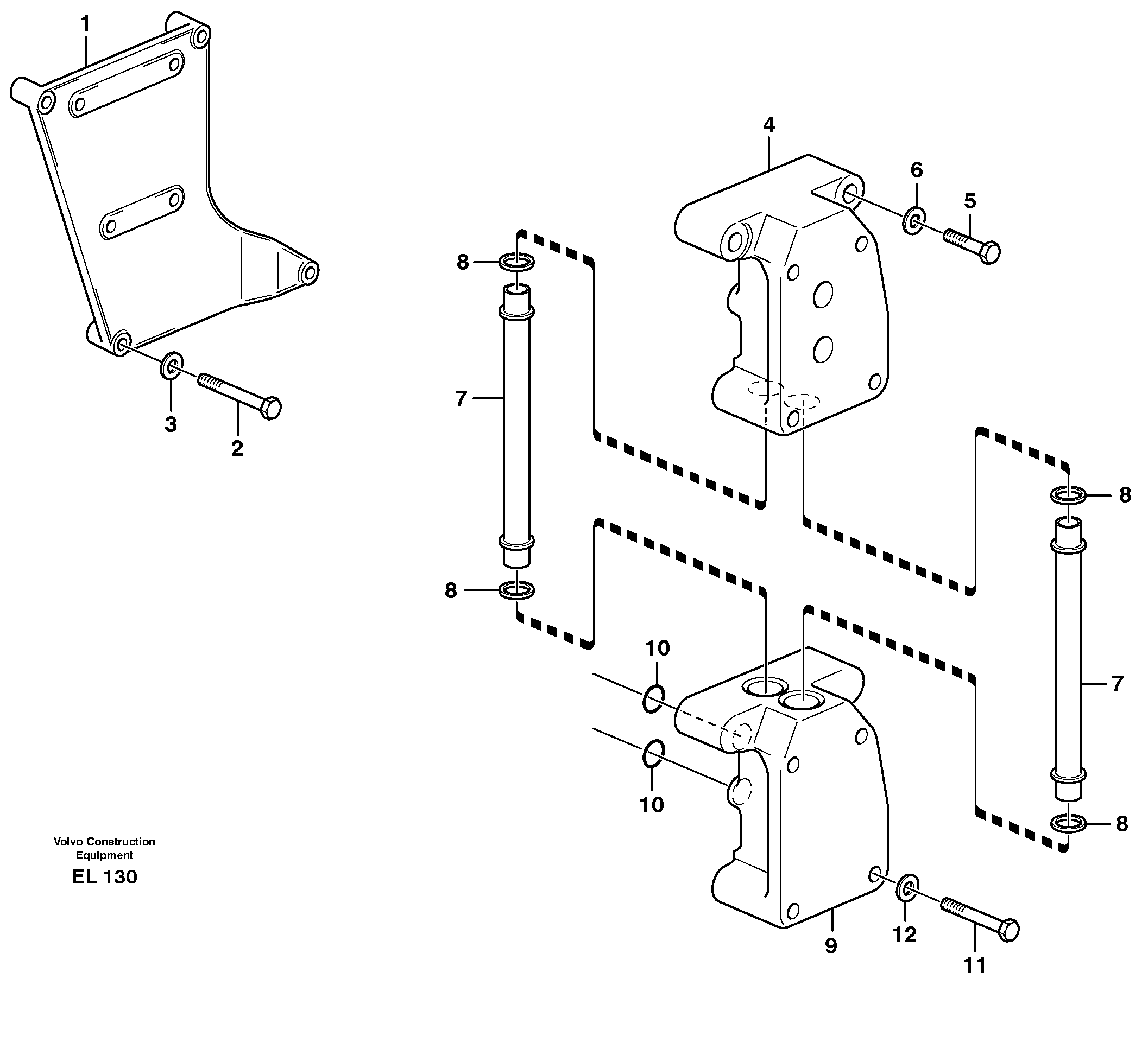 Схема запчастей Volvo L150E - 67000 Distribution housing L150E S/N 6005 - 7549 S/N 63001 - 63085