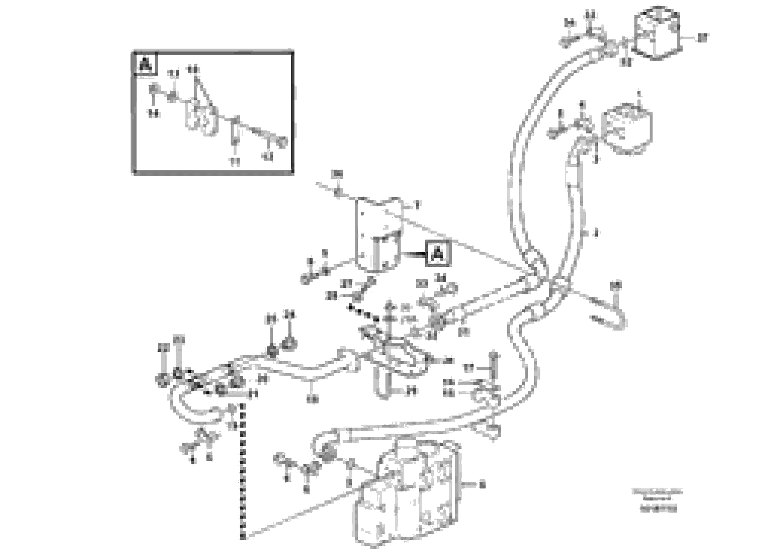 Схема запчастей Volvo L150E - 5220 Feed- and return lines - control valve L150E S/N 8001 -