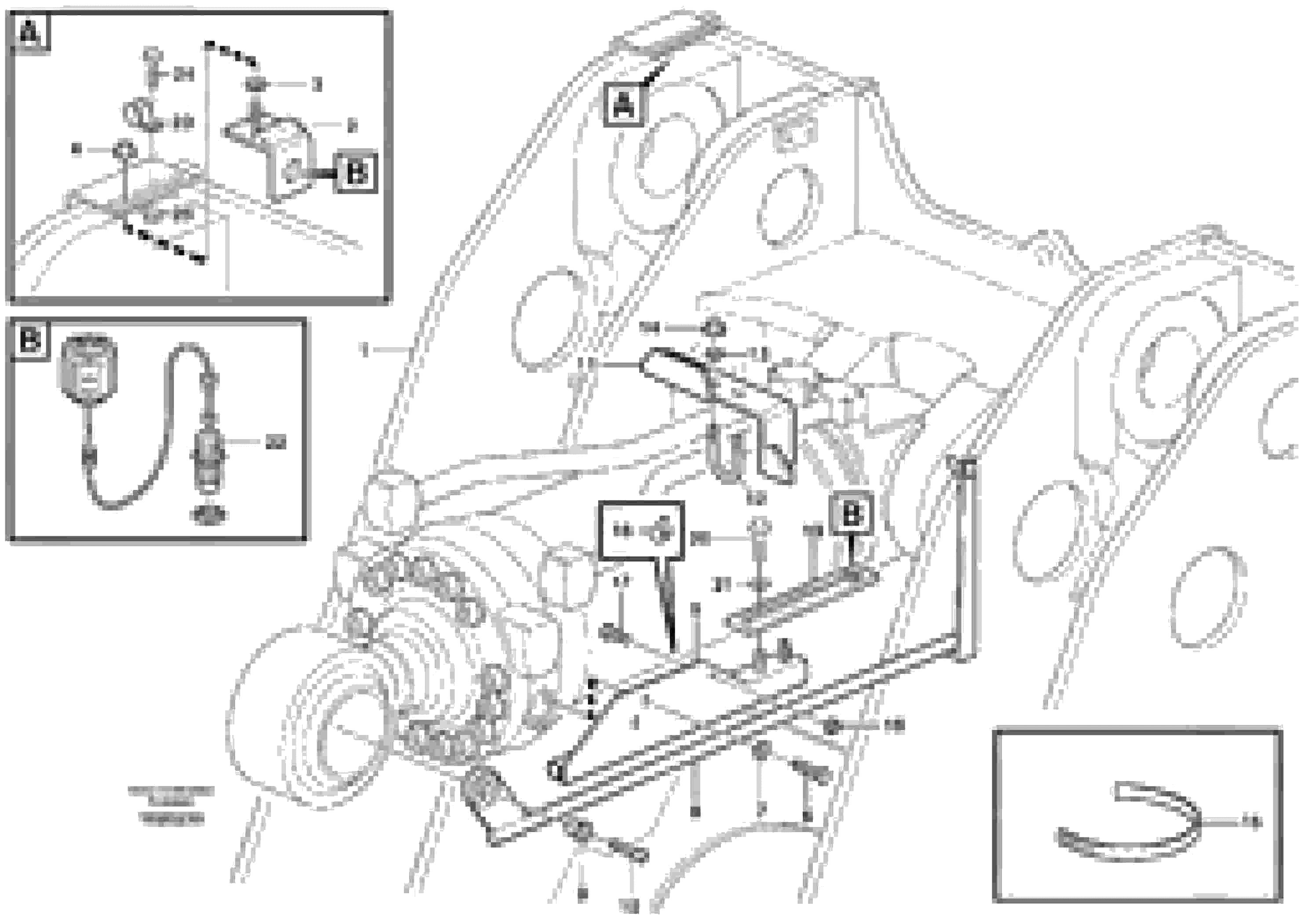 Схема запчастей Volvo L150E - 87002 Bucket positioner and boom kickout L150E S/N 10002 - 11594