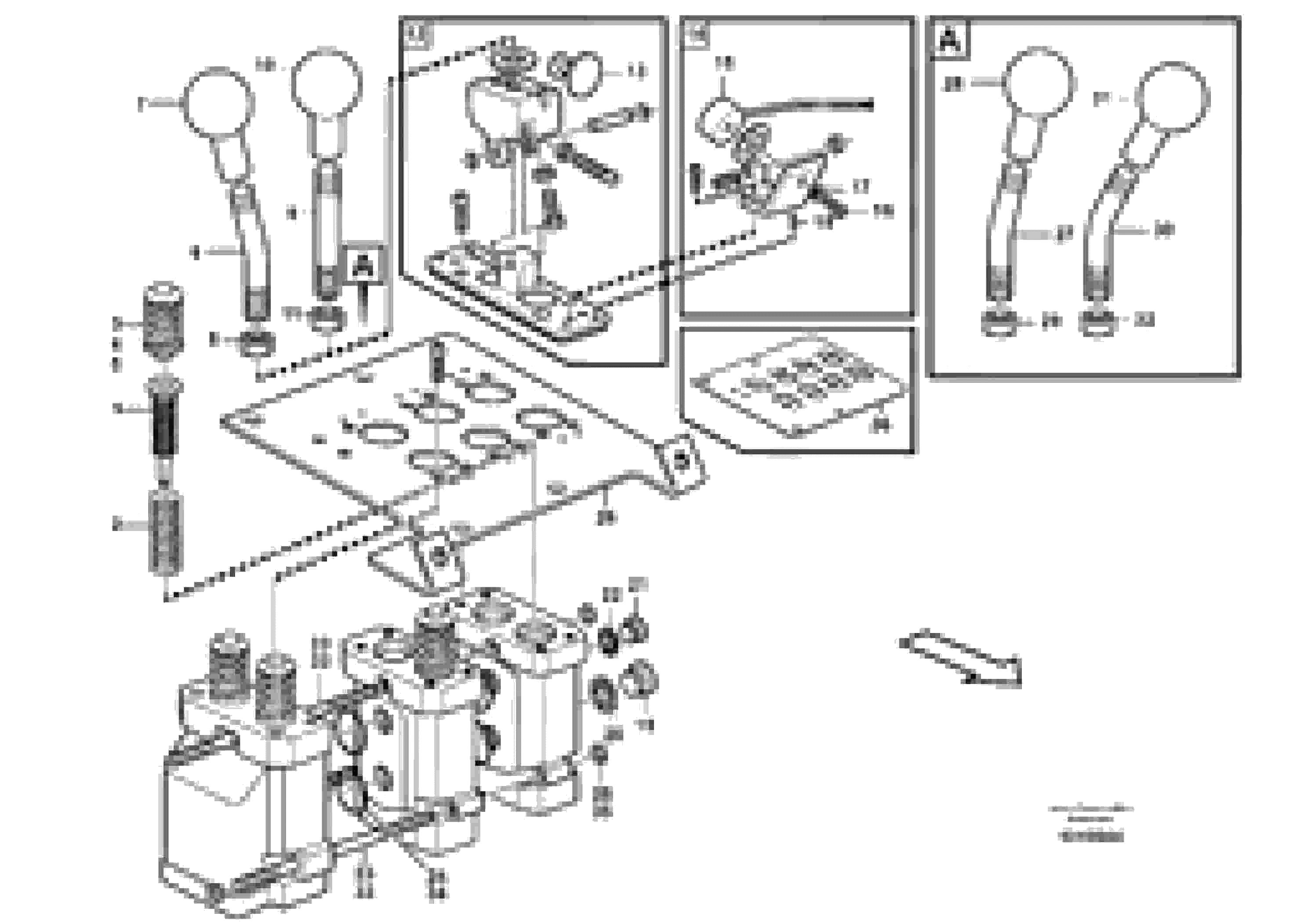 Схема запчастей Volvo L150E - 97627 Servo valve L150E S/N 8001 -