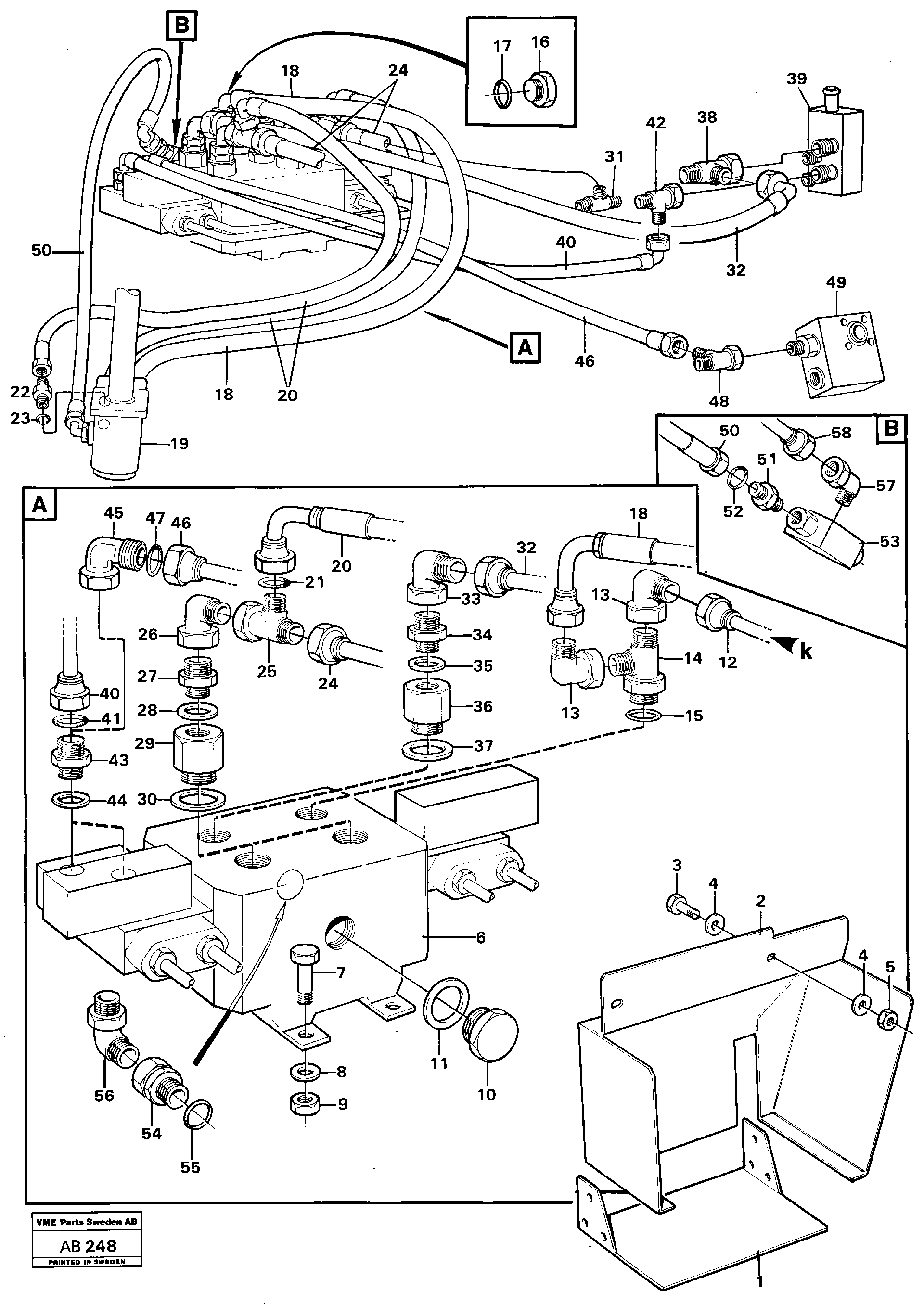 Схема запчастей Volvo L50 - 20980 Cdc - lever steering L50 L50 S/N 6401- / 60301- USA