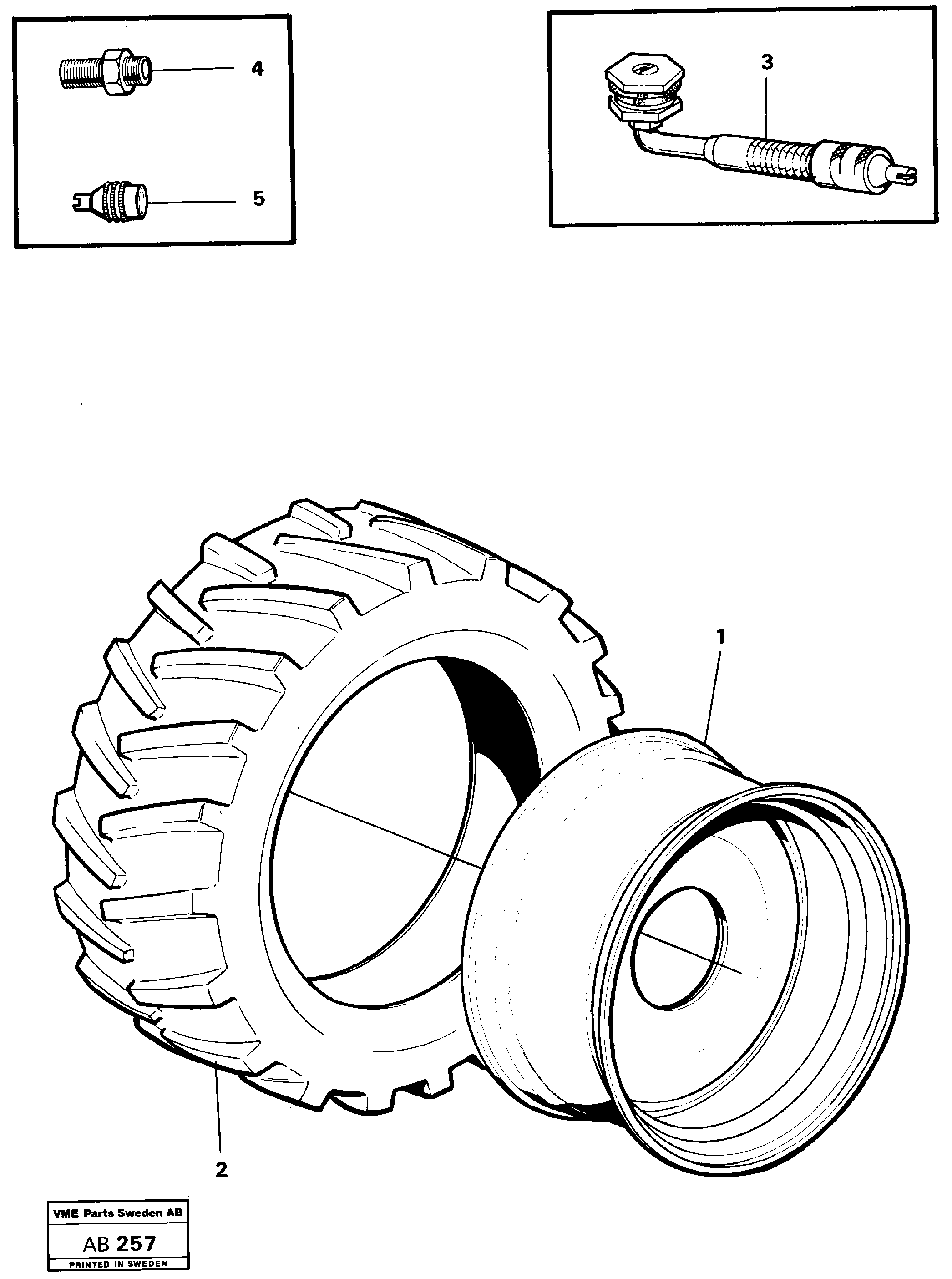 Схема запчастей Volvo L50 - 9927 Wheel L50 L50 S/N 6401- / 60301- USA