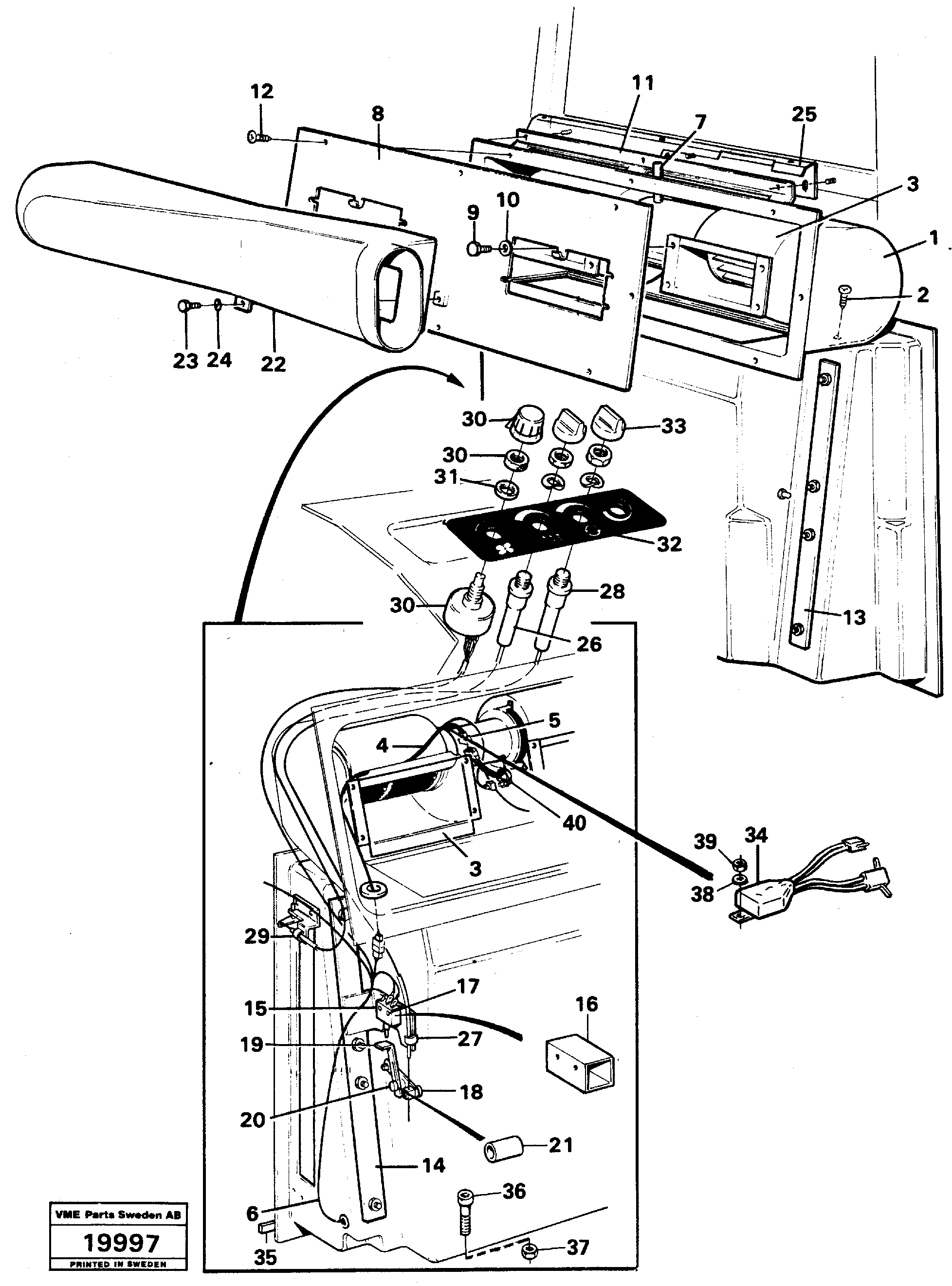 Схема запчастей Volvo L50 - 20589 Controls L50 L50 S/N -6400/-60300 USA