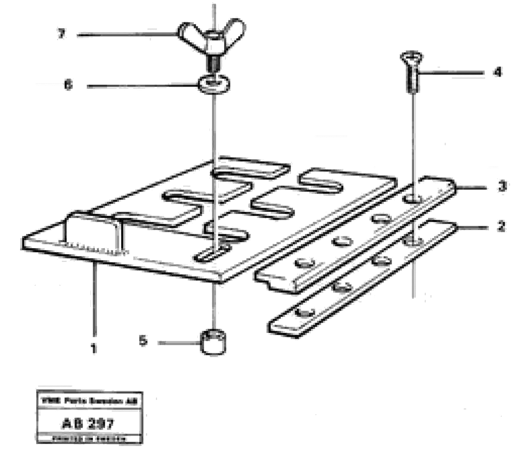 Схема запчастей Volvo L50 - 11683 Lever lock L50 L50 S/N 6401- / 60301- USA