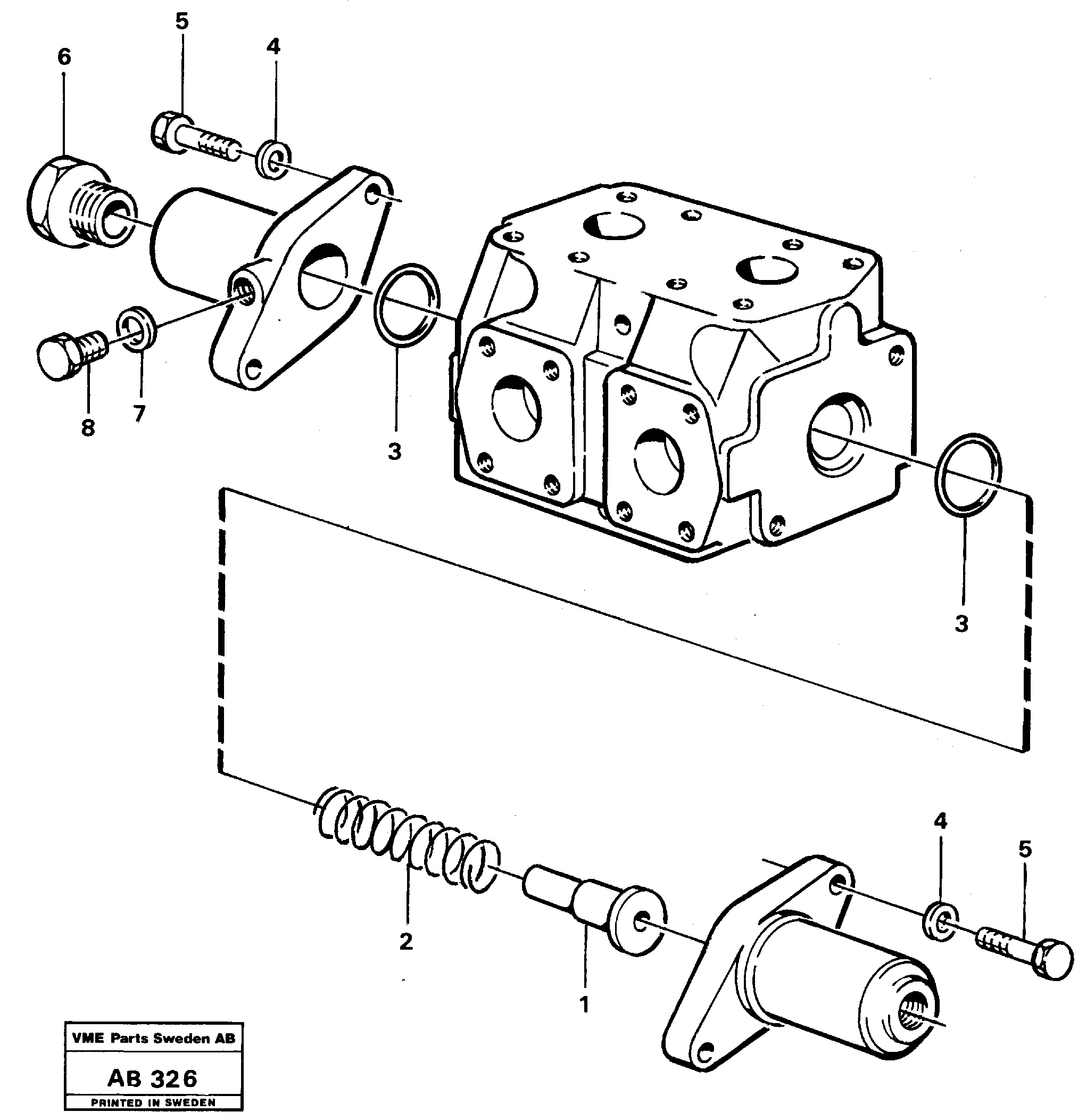 Схема запчастей Volvo L50 - 11686 Valves L50 L50 S/N 6401- / 60301- USA