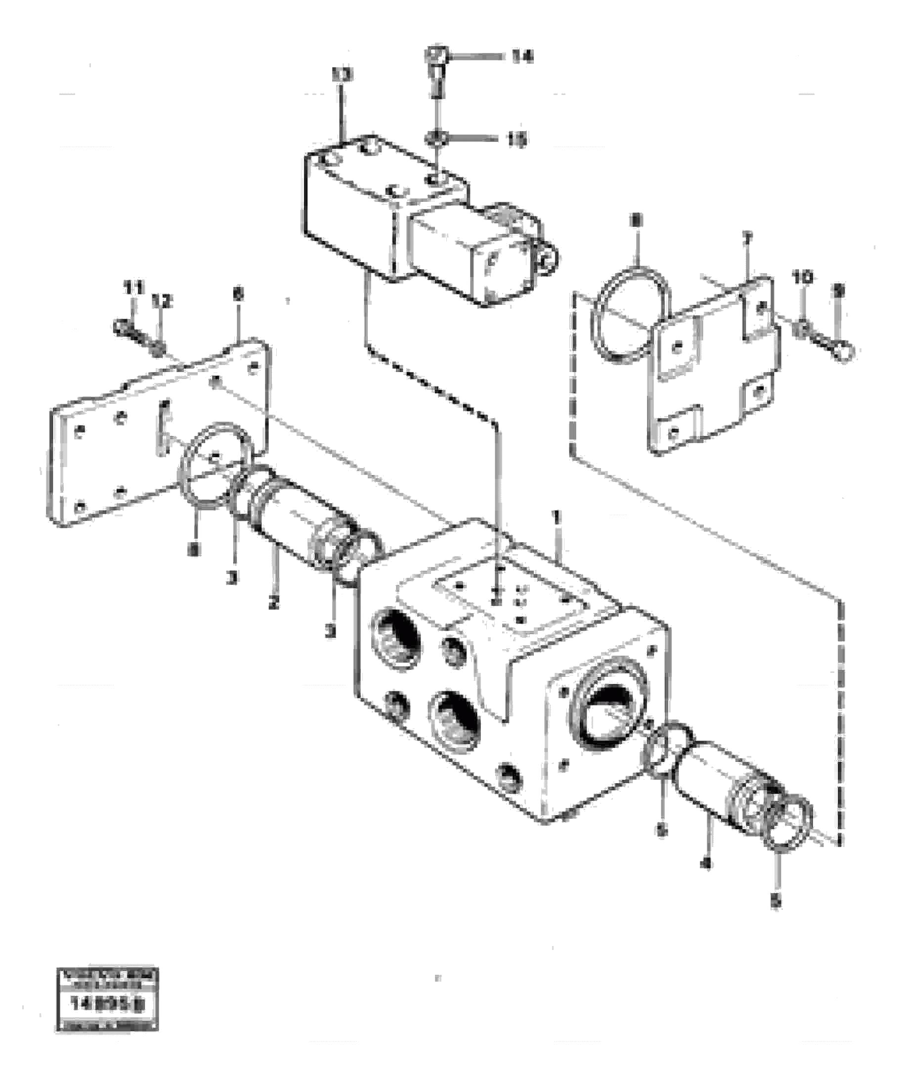 Схема запчастей Volvo L50 - 10027 Valves L50 L50 S/N -6400/-60300 USA