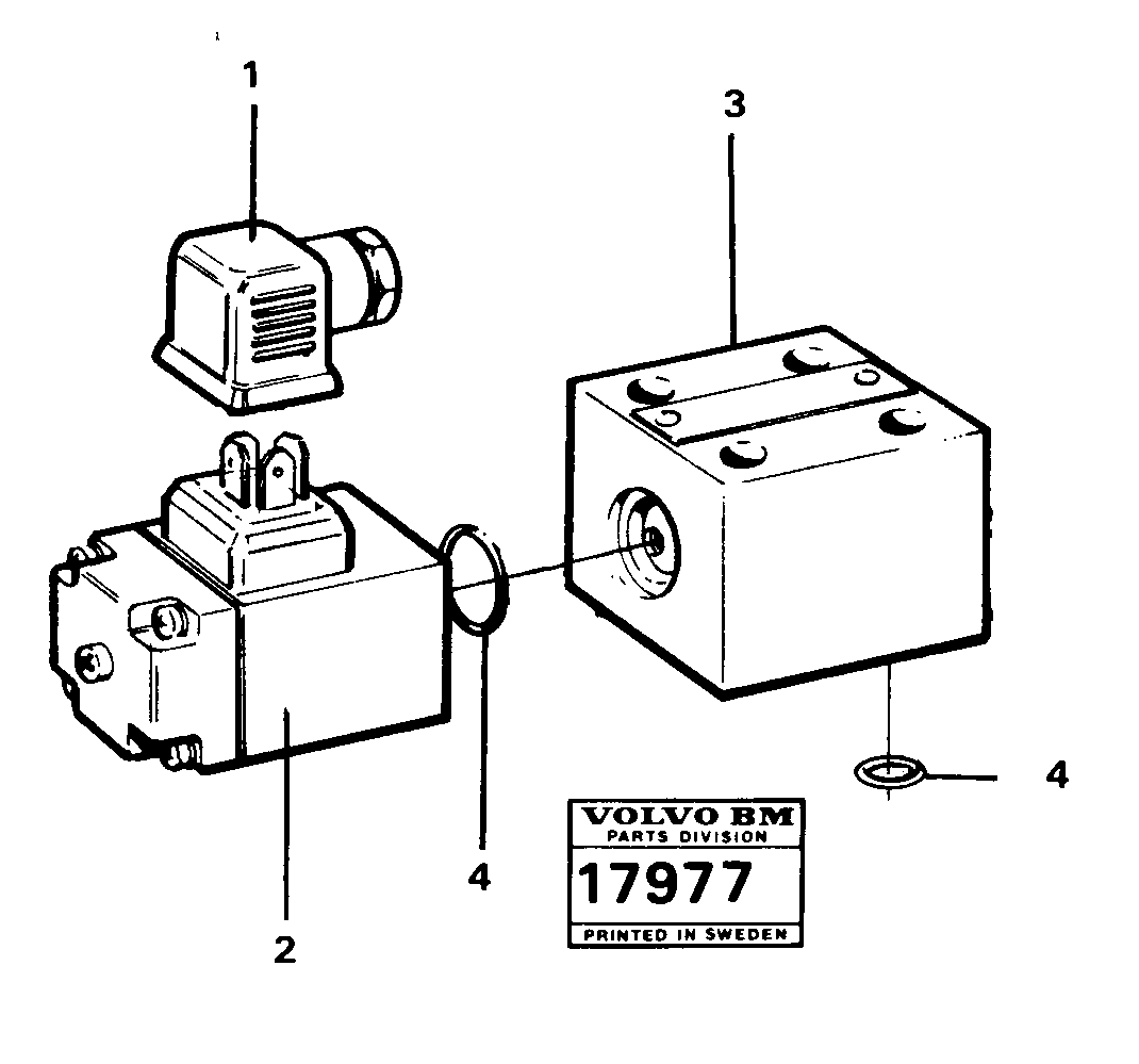 Схема запчастей Volvo L50 - 10039 Magnet valve L50 L50 S/N -6400/-60300 USA