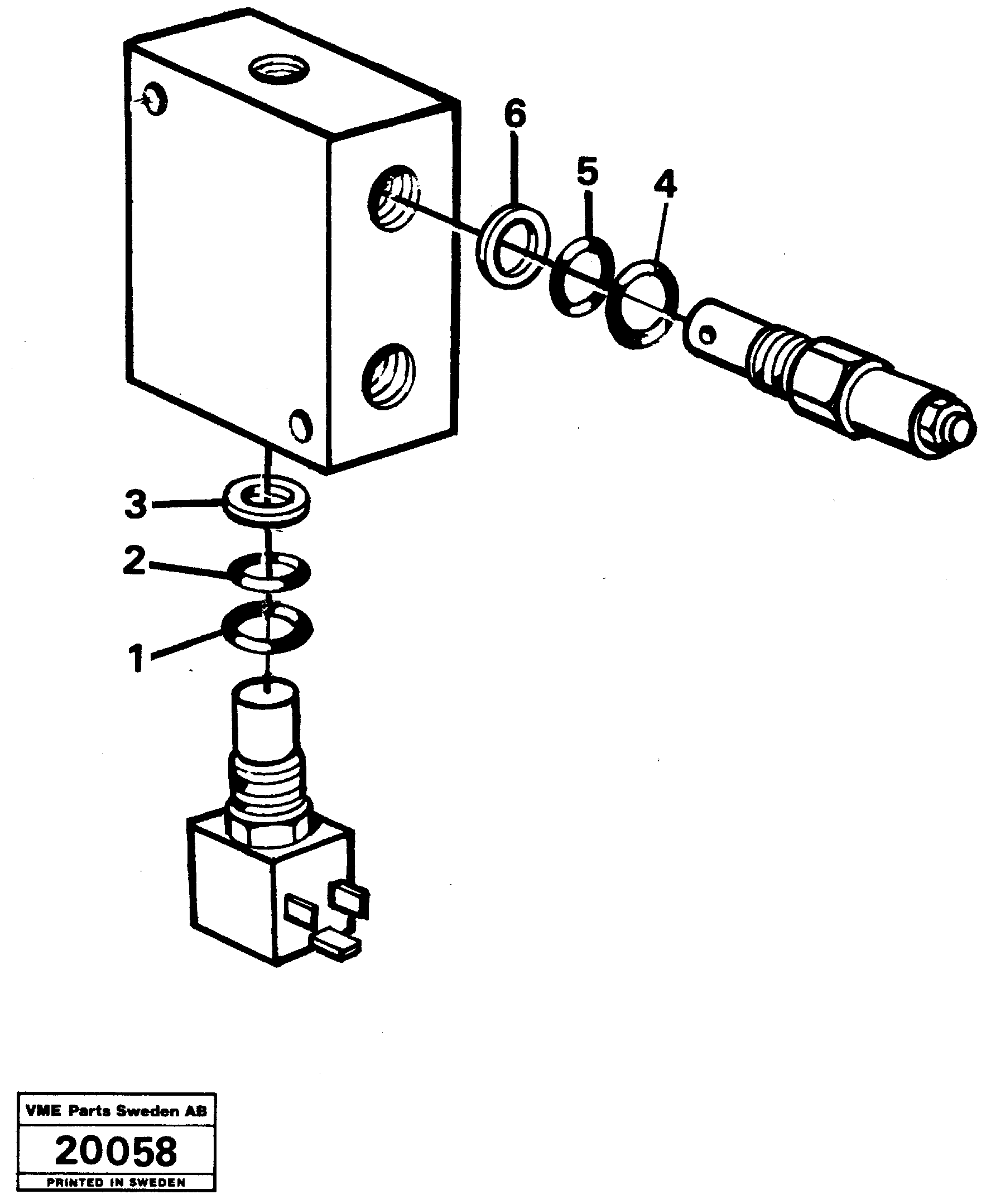 Схема запчастей Volvo L50 - 10040 Pressure limiting valve L50 L50 S/N -6400/-60300 USA