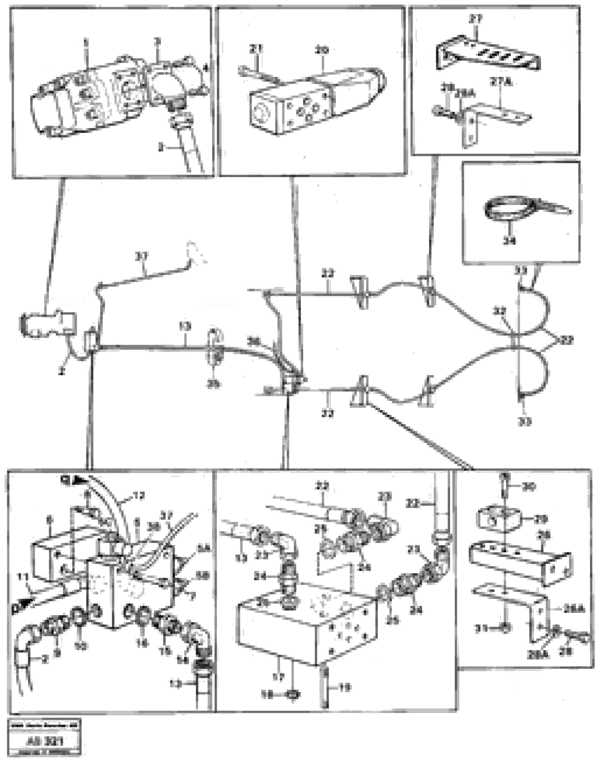 Схема запчастей Volvo L50 - 38833 Attachment locking L50 L50 S/N 6401- / 60301- USA