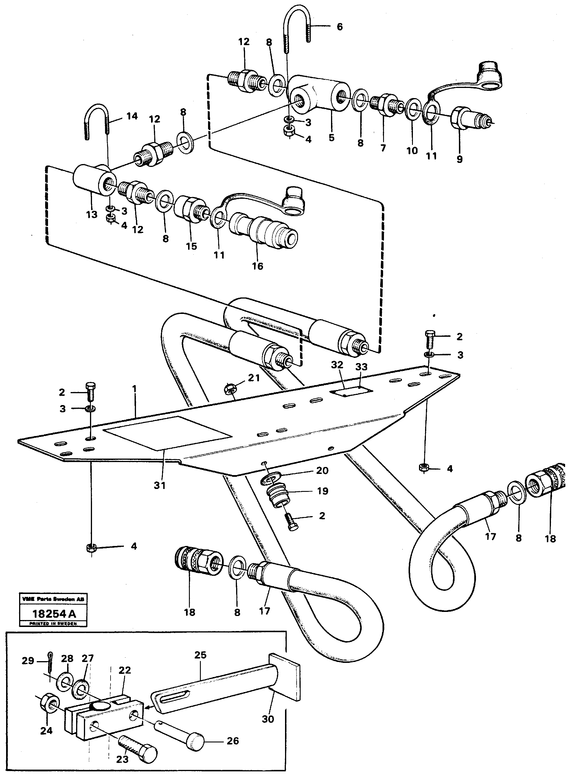 Схема запчастей Volvo L50 - 37222 Flow governor L50 L50 S/N -6400/-60300 USA