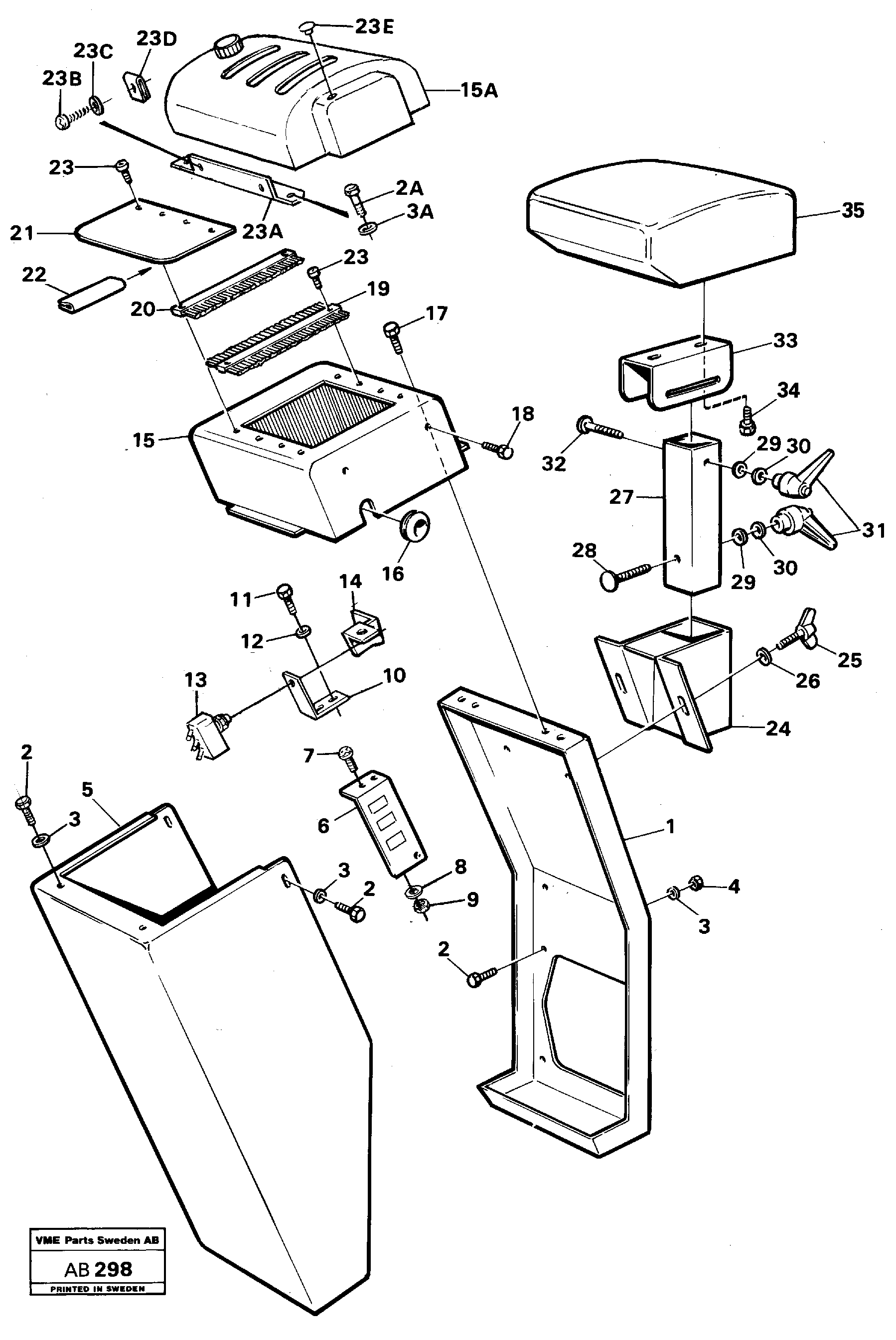 Схема запчастей Volvo L50 - 58205 Wrist support L50 L50 S/N 6401- / 60301- USA