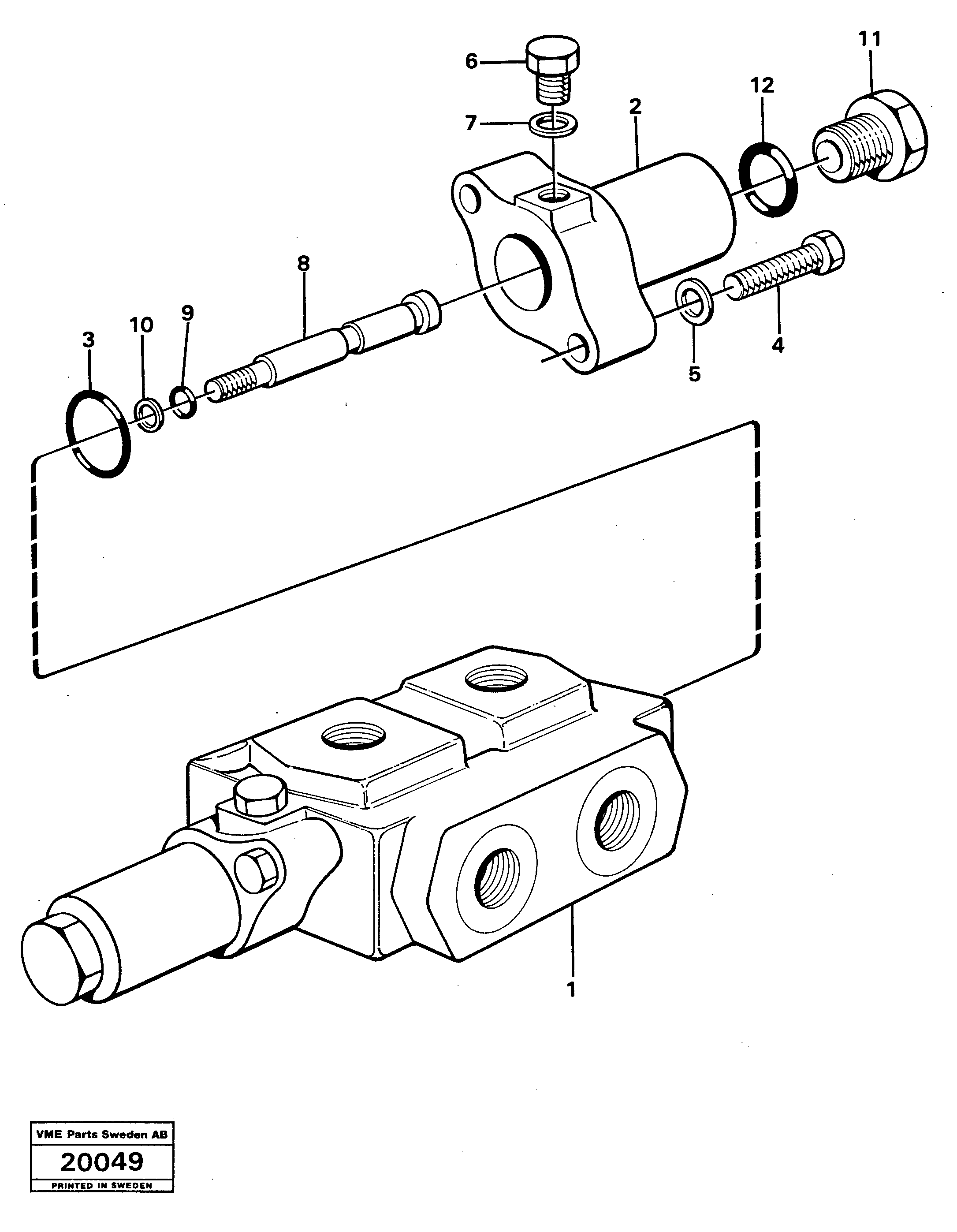 Схема запчастей Volvo L50 - 623 Valves L50 L50 S/N -6400/-60300 USA