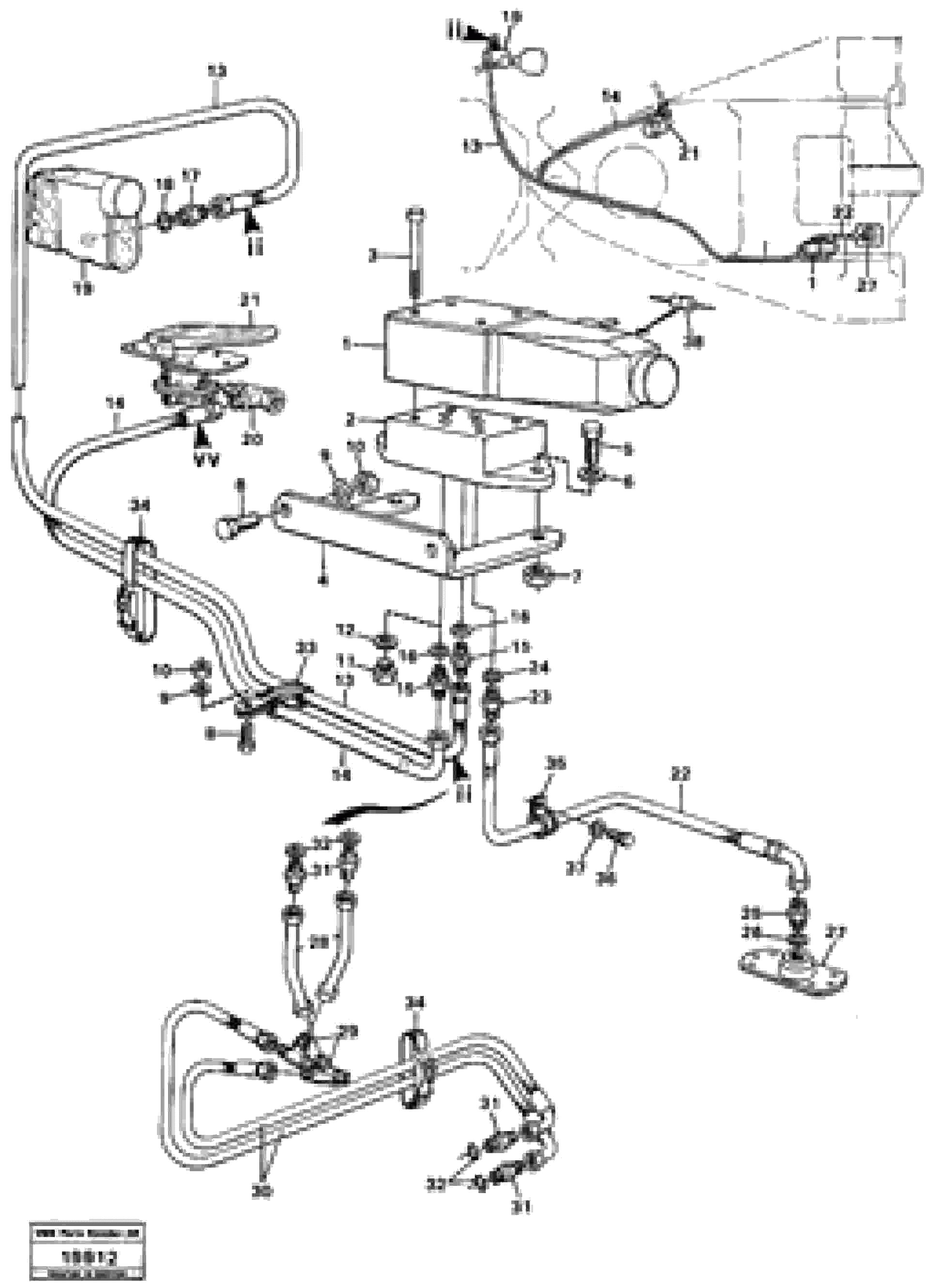 Схема запчастей Volvo L50 - 67795 Controls for differential lock L50 L50 S/N -6400/-60300 USA