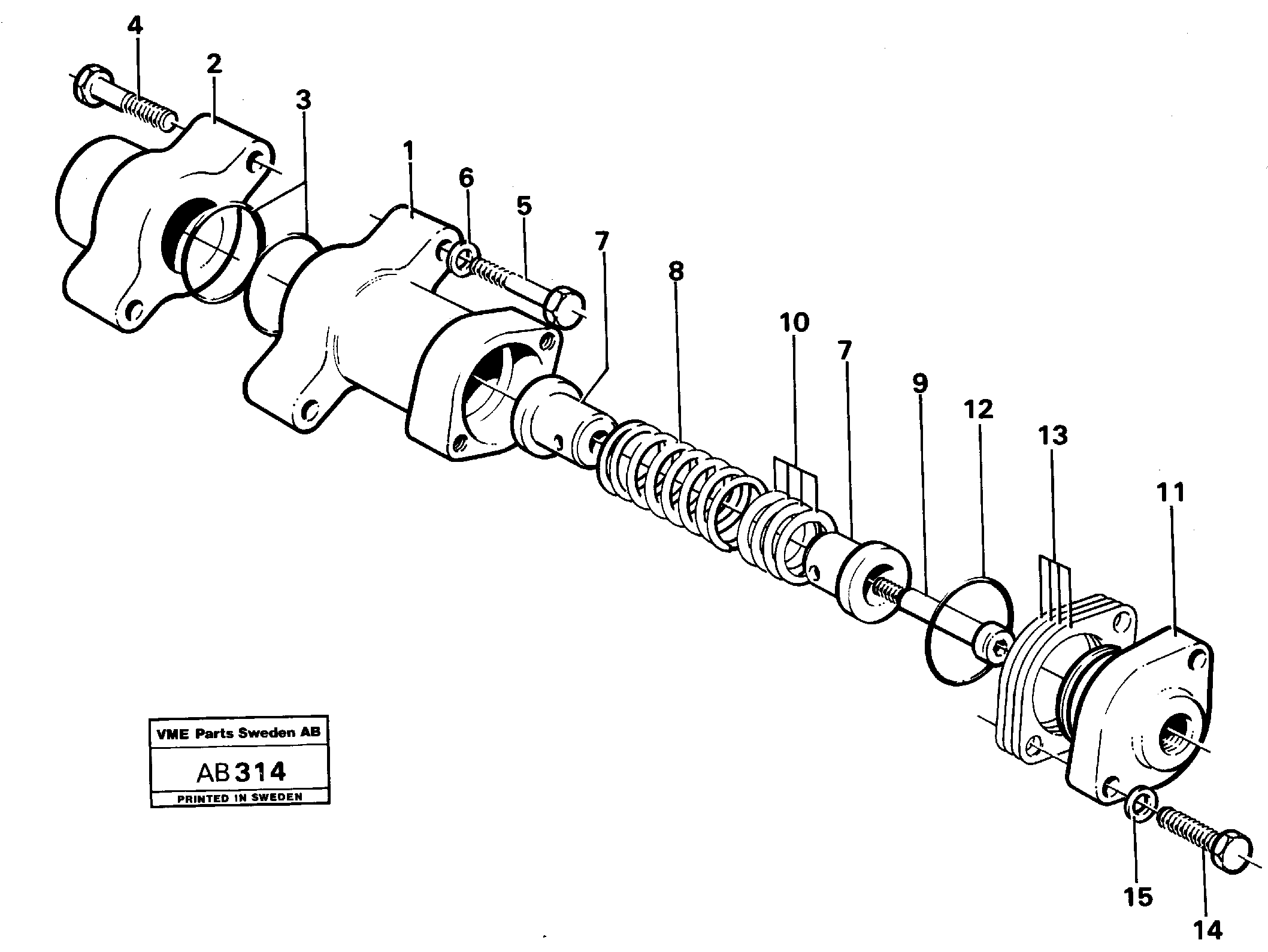 Схема запчастей Volvo L50 - 9962 Slide L50 L50 S/N 6401- / 60301- USA