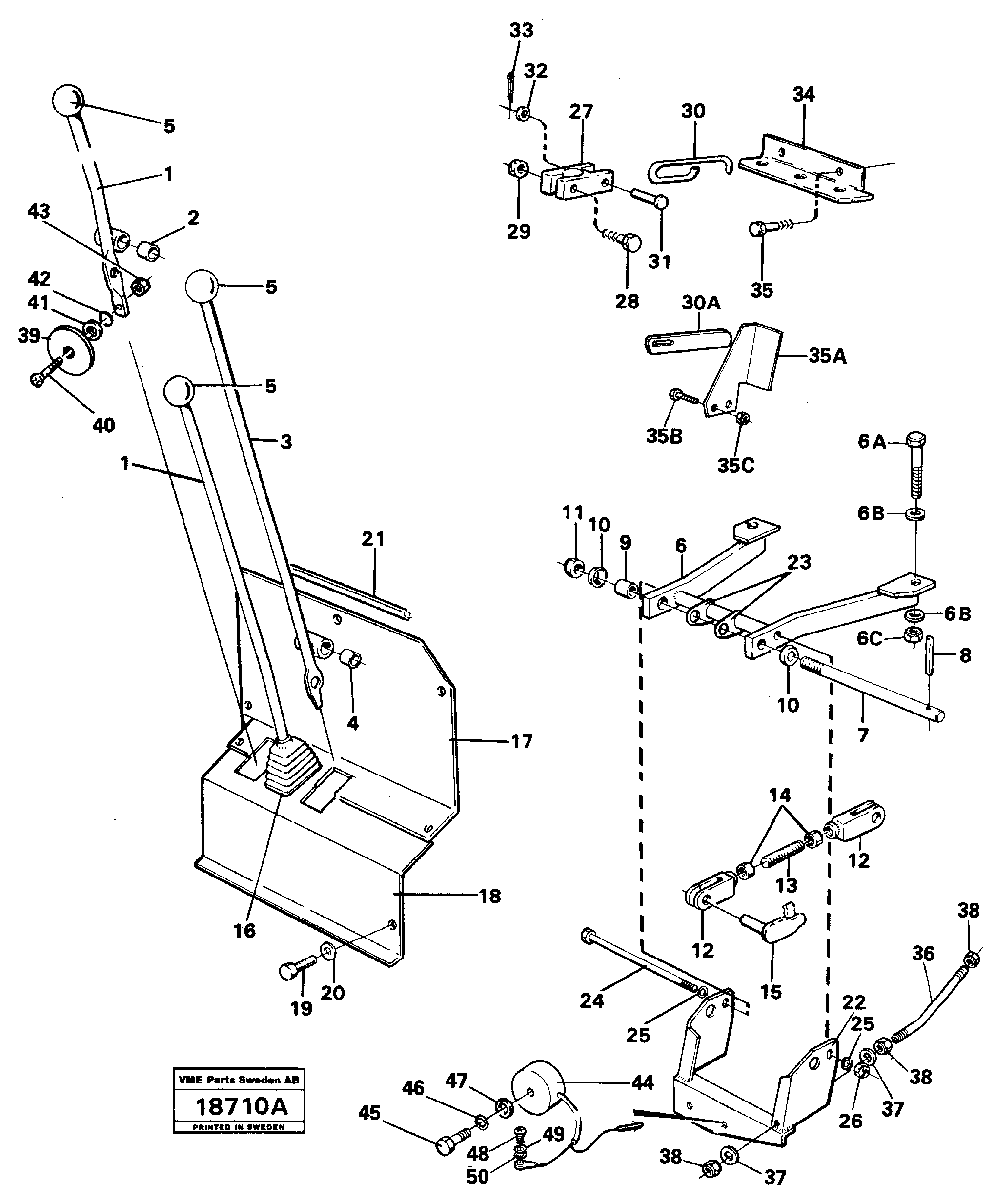 Схема запчастей Volvo L50 - 99004 Controls L50 L50 S/N -6400/-60300 USA