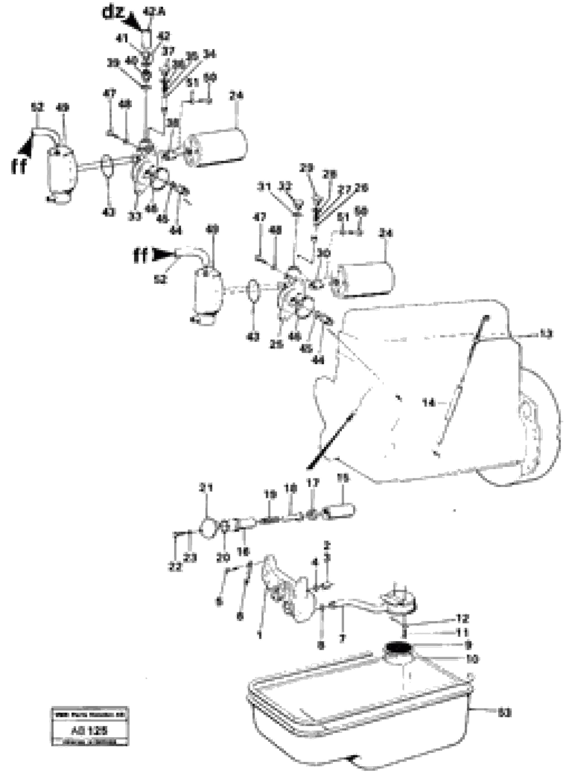 Схема запчастей Volvo L50 - 55944 Система масляной смазки L50 L50 S/N 6401- / 60301- USA