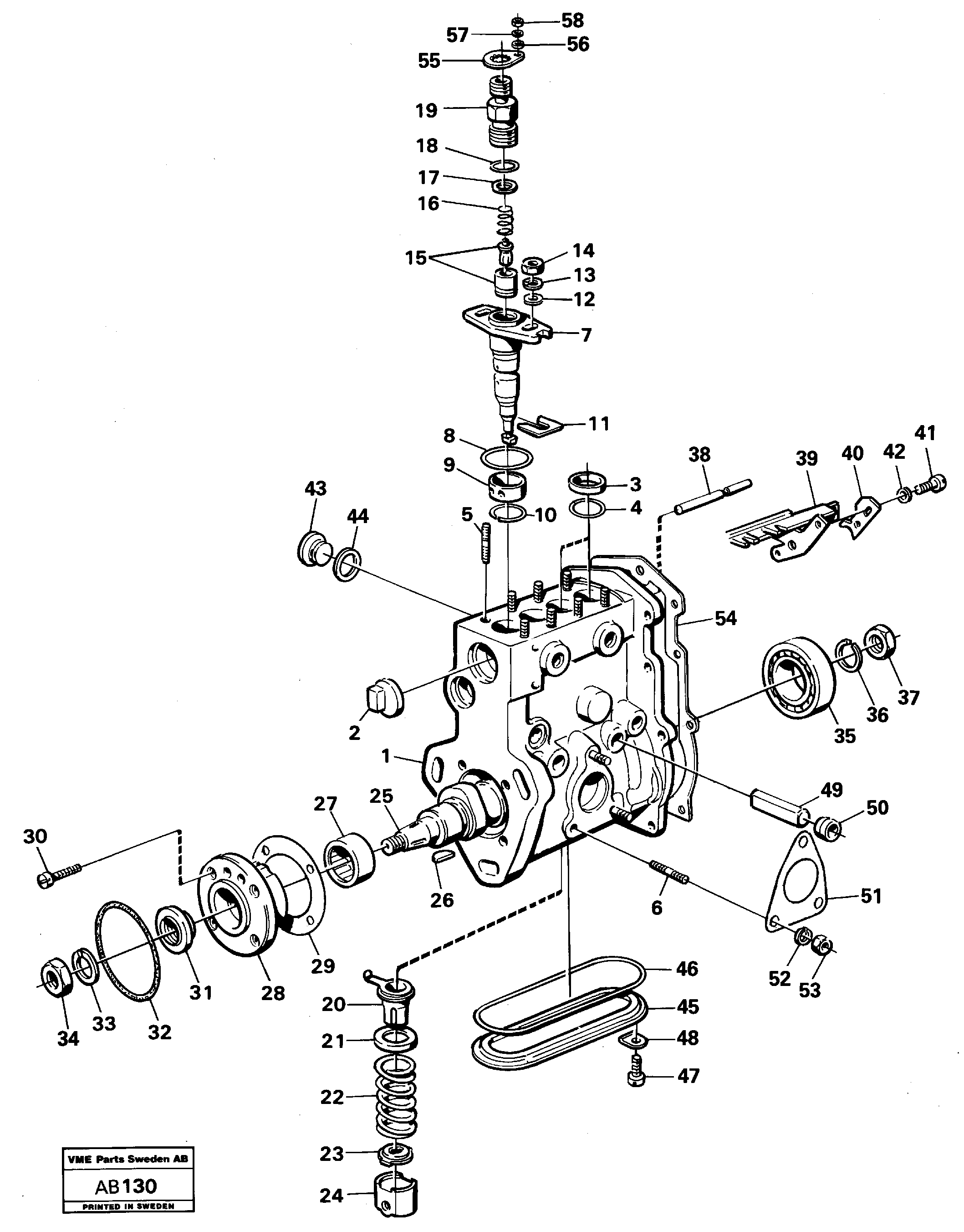 Схема запчастей Volvo L50 - 90026 Насос L50 L50 S/N 6401- / 60301- USA