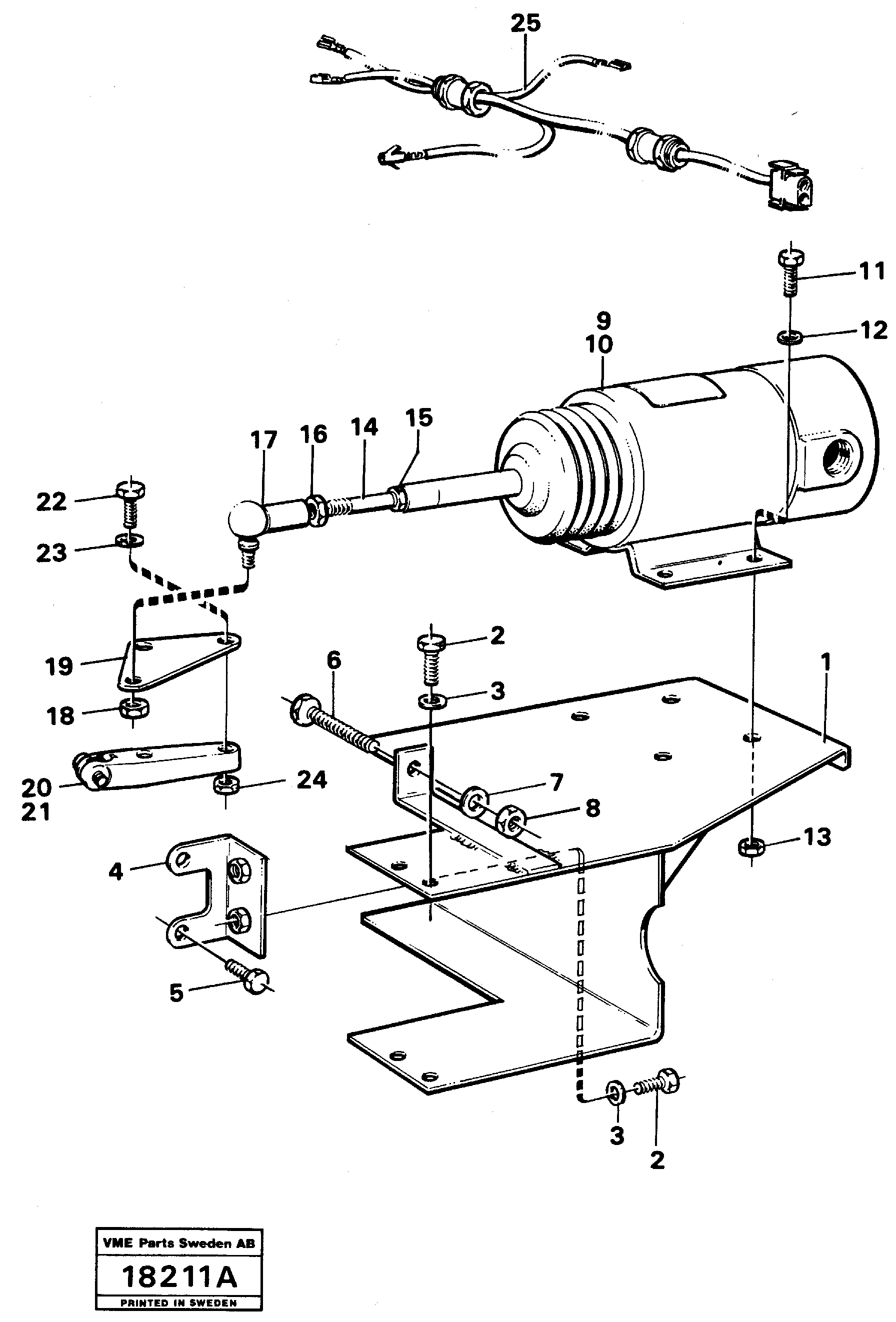 Схема запчастей Volvo L50 - 16351 Automatic stop L50 L50 S/N -6400/-60300 USA