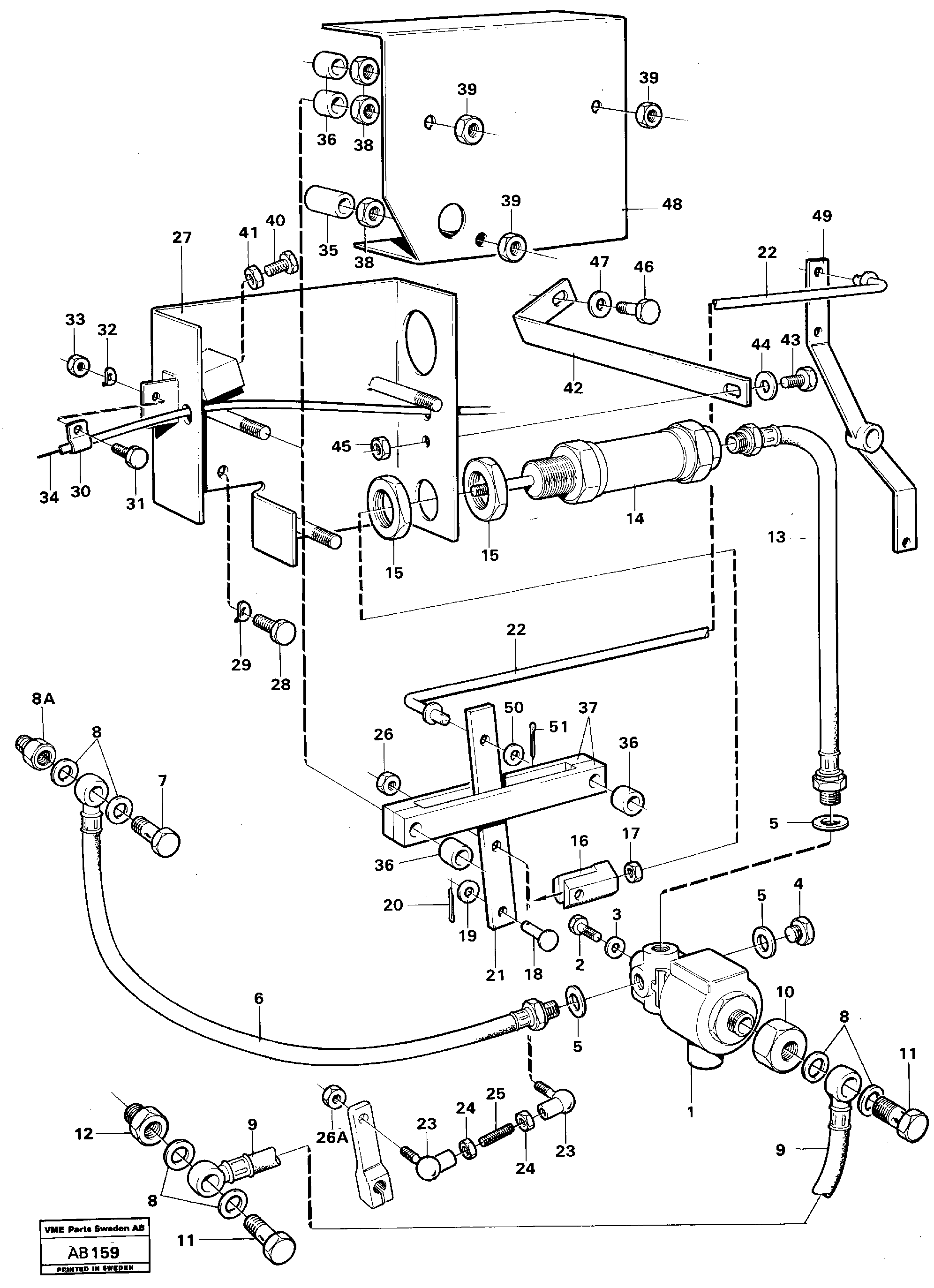 Схема запчастей Volvo L50 - 41222 Speed control L50 L50 S/N 6401- / 60301- USA