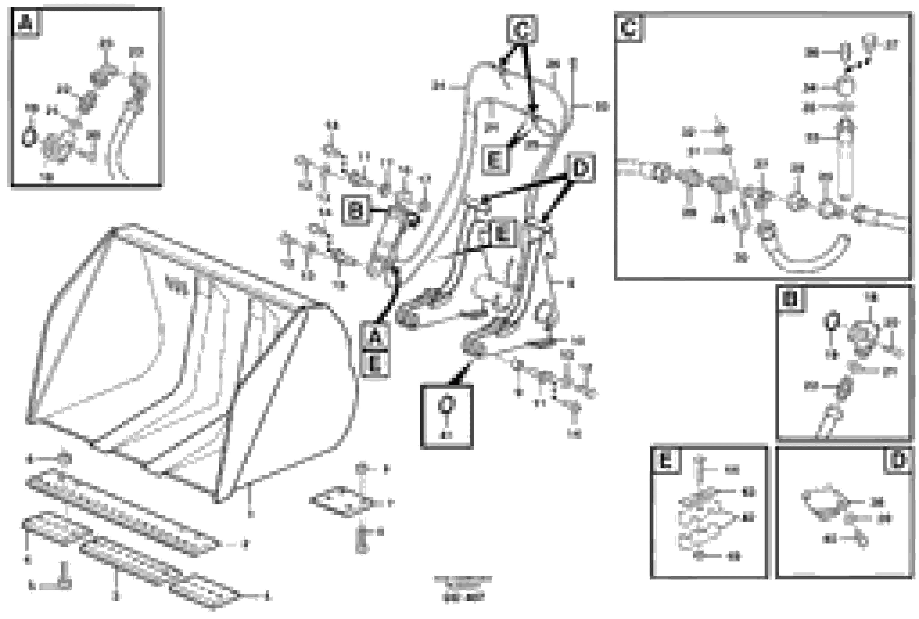 Схема запчастей Volvo L50 - 85396 High-tipping bucket ATTACHMENTS ATTACHMENTS WHEEL LOADERS GEN. - C