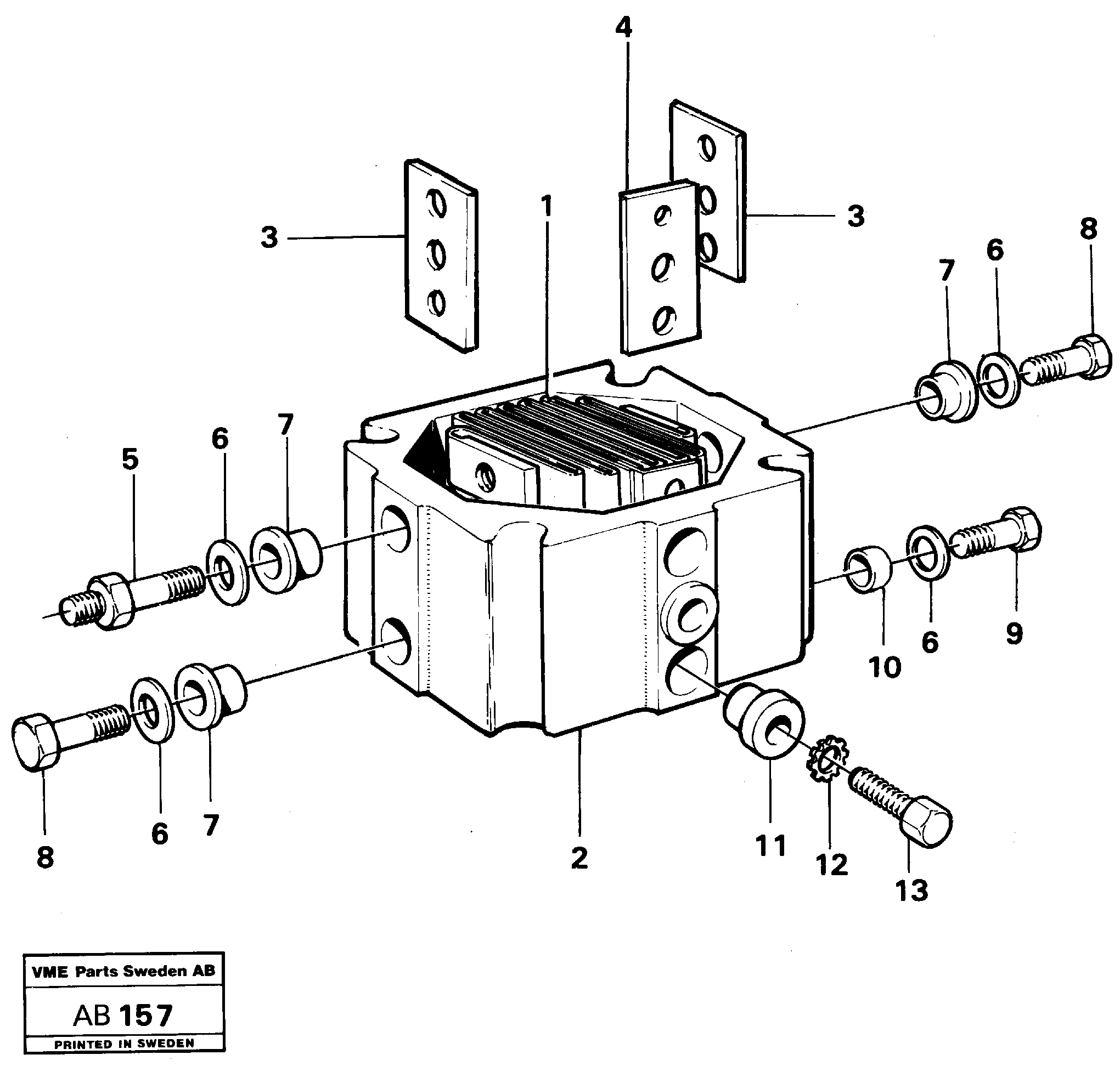 Схема запчастей Volvo L50 - 10916 Starter element L50 L50 S/N 6401- / 60301- USA