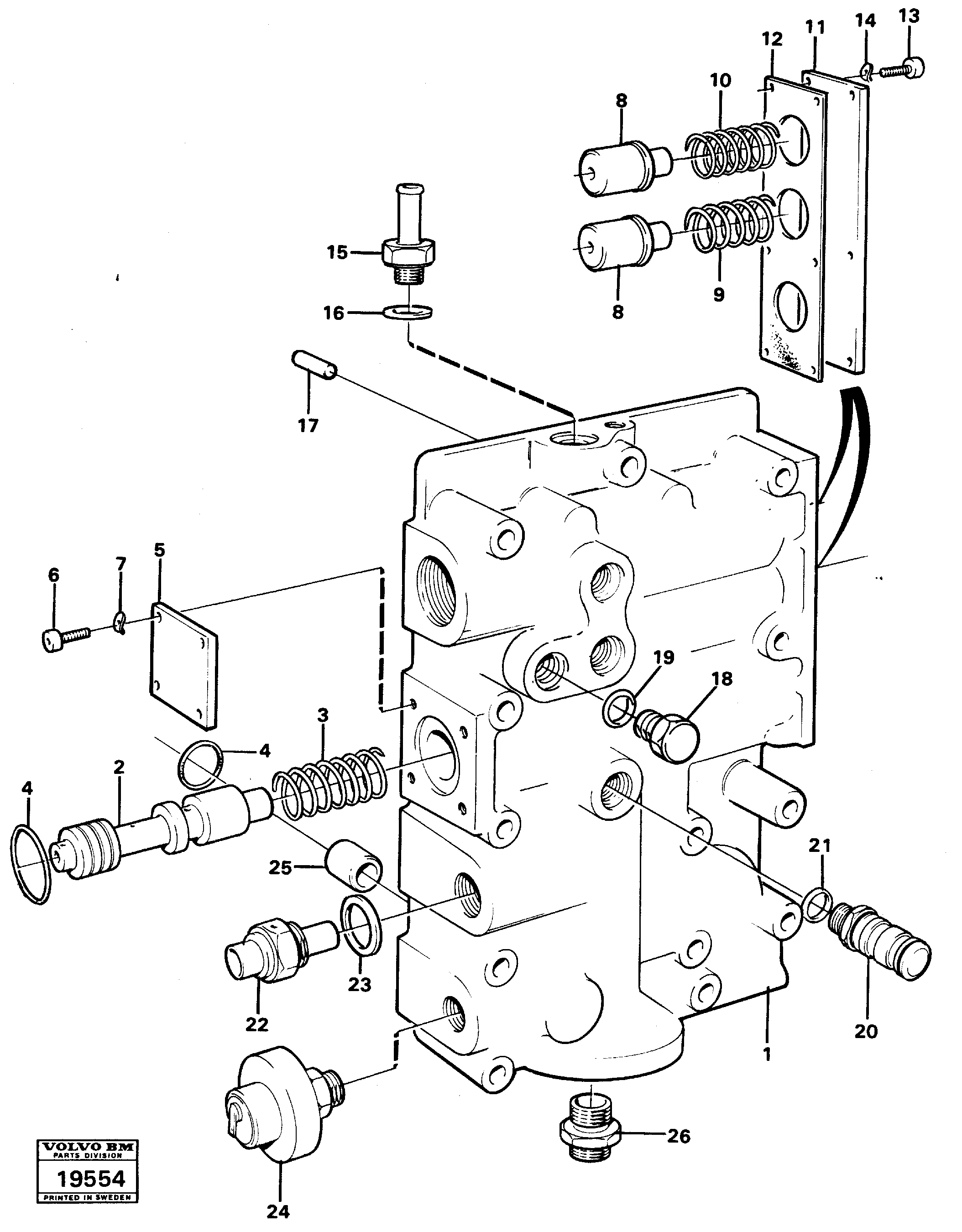 Схема запчастей Volvo L50 - 98867 Pressure limiting valve L50 L50 S/N -6400/-60300 USA