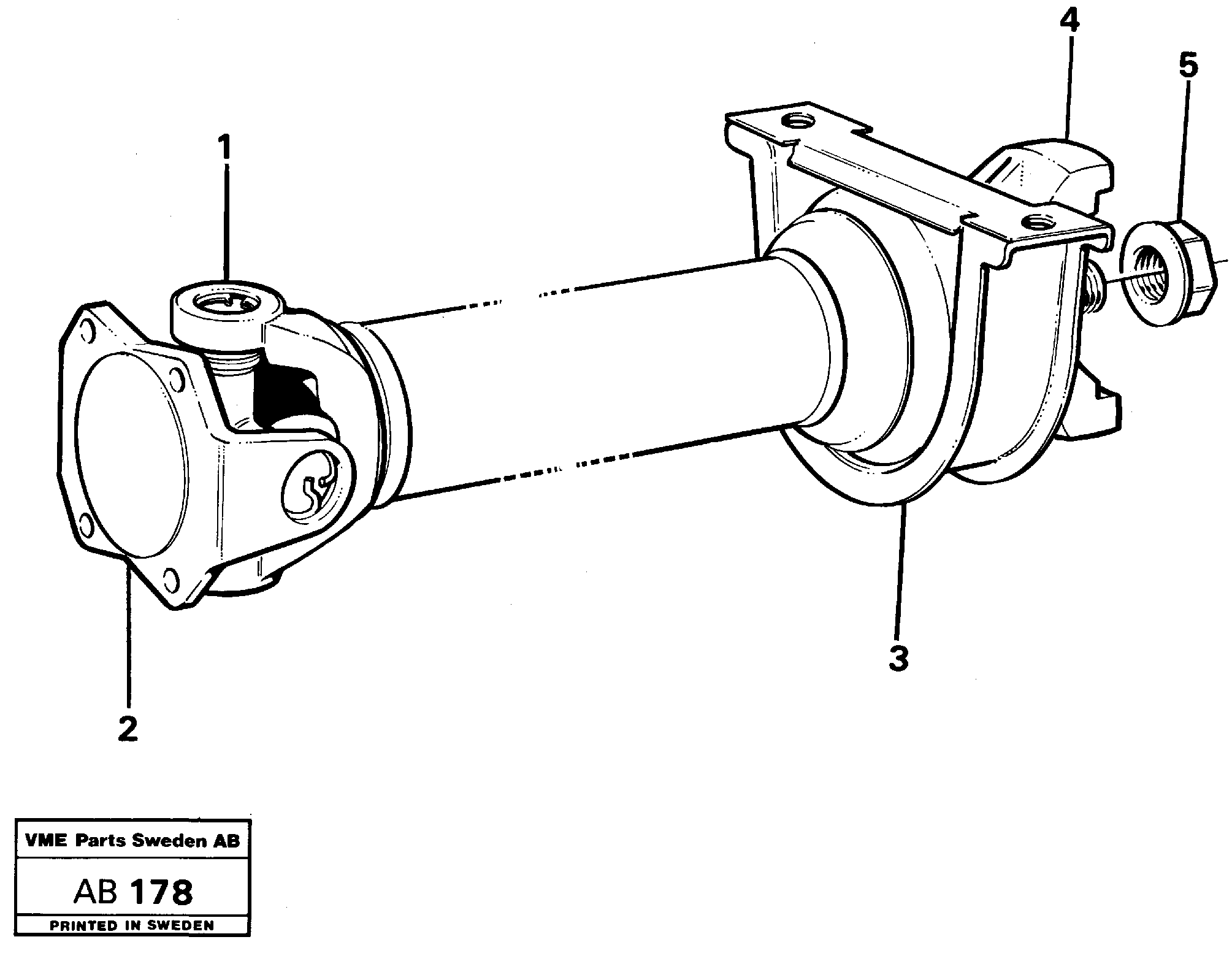 Схема запчастей Volvo L50 - 13582 Вал карданный L50 L50 S/N 6401- / 60301- USA