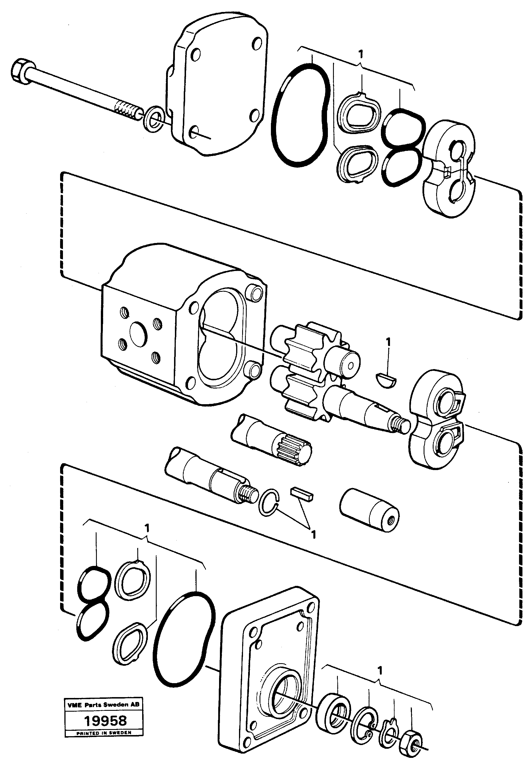 Схема запчастей Volvo L50 - 30727 Насос L50 L50 S/N -6400/-60300 USA