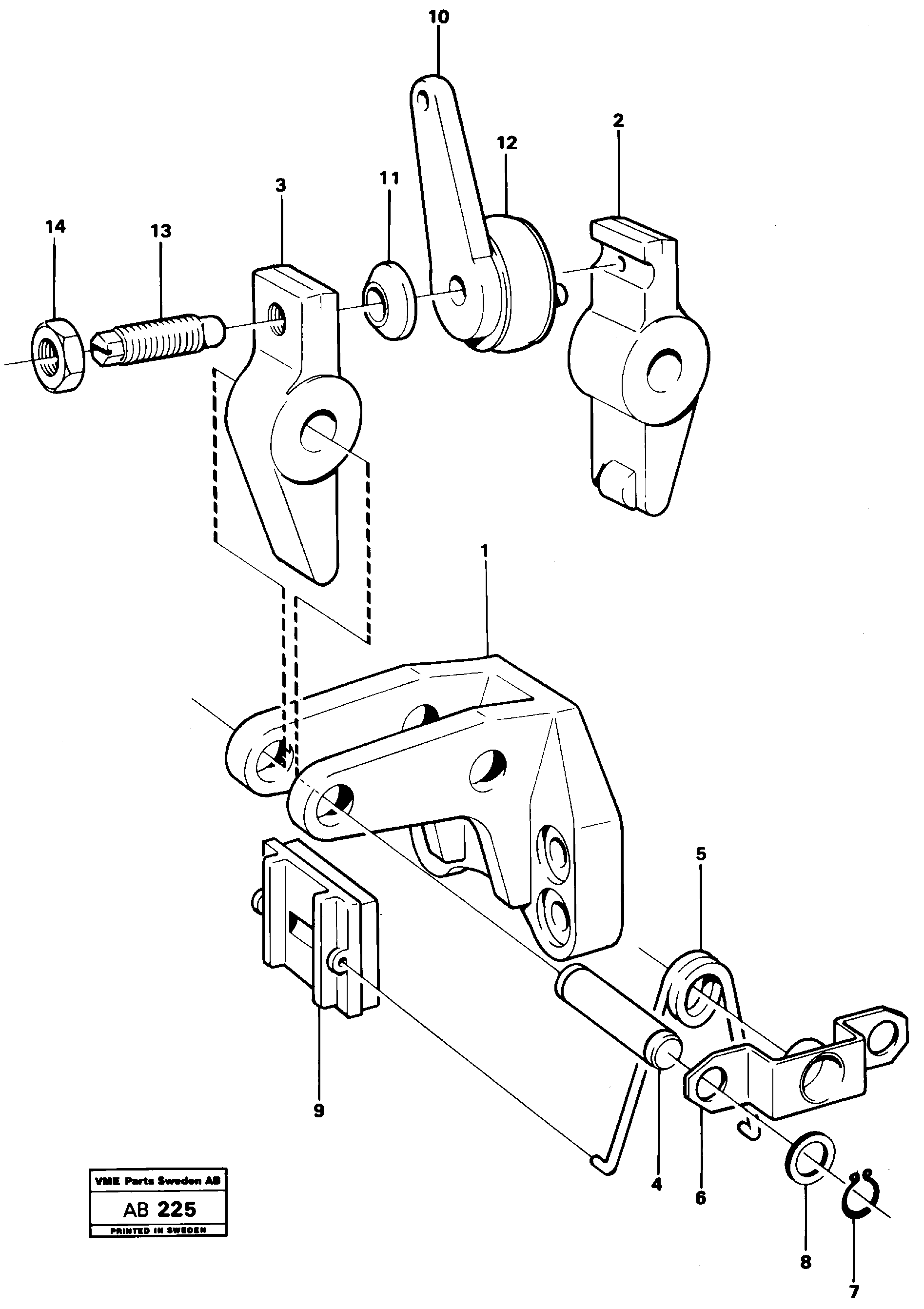 Схема запчастей Volvo L50 - 20978 Parking brake L50 L50 S/N 6401- / 60301- USA